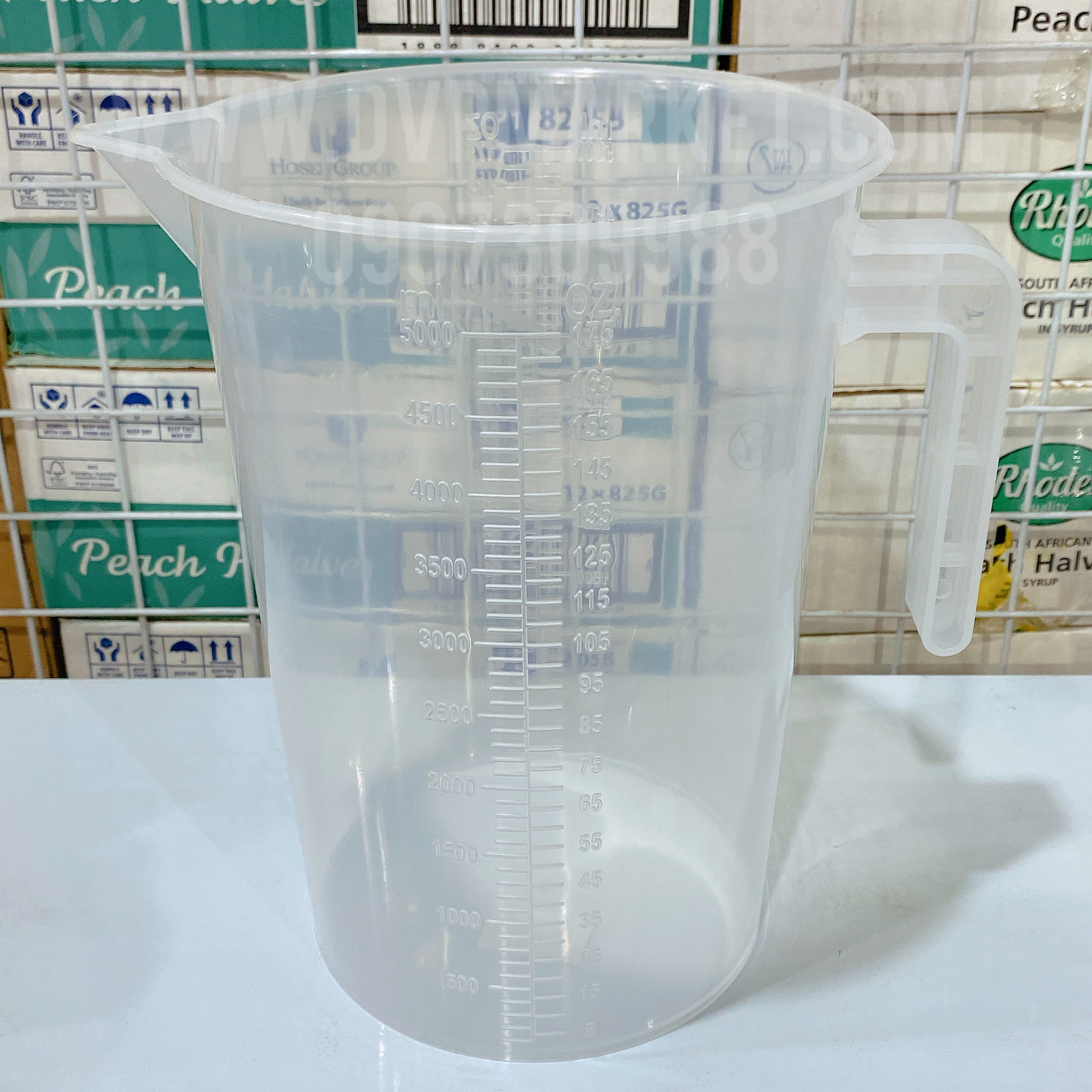 Ca đong nhựa - 5000ml (có nắp)