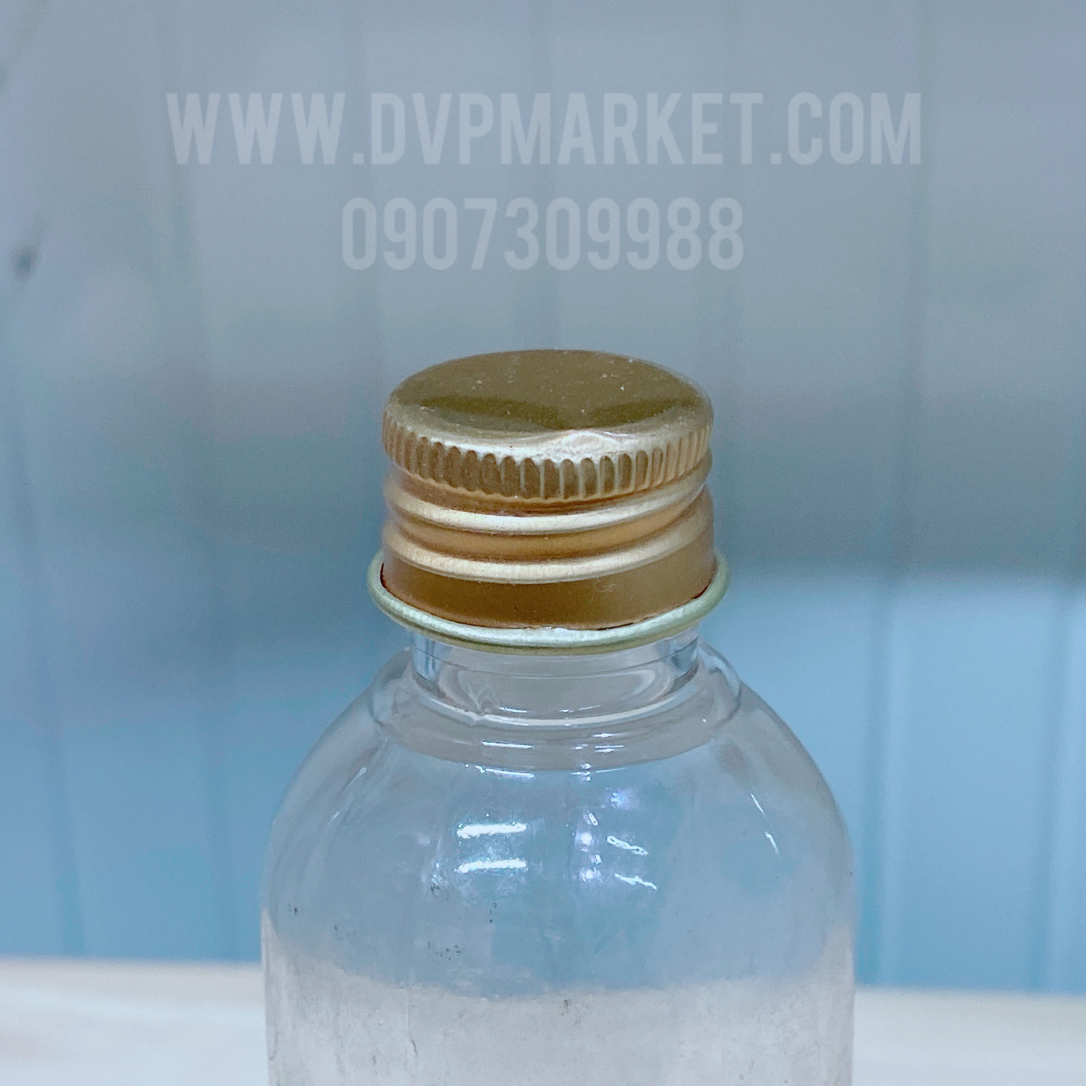 Chai nhựa nắp thiếc 100ml