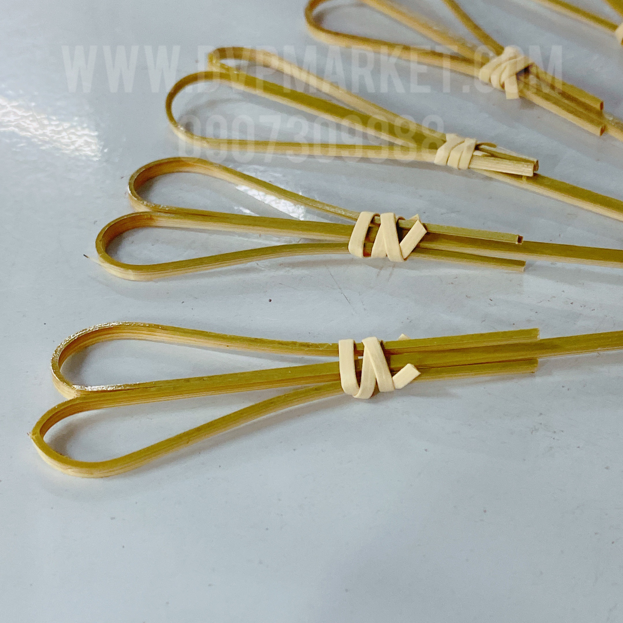 Cây ghim décor - Tre - Đuôi tim - 12cm - Gói (100 cái)