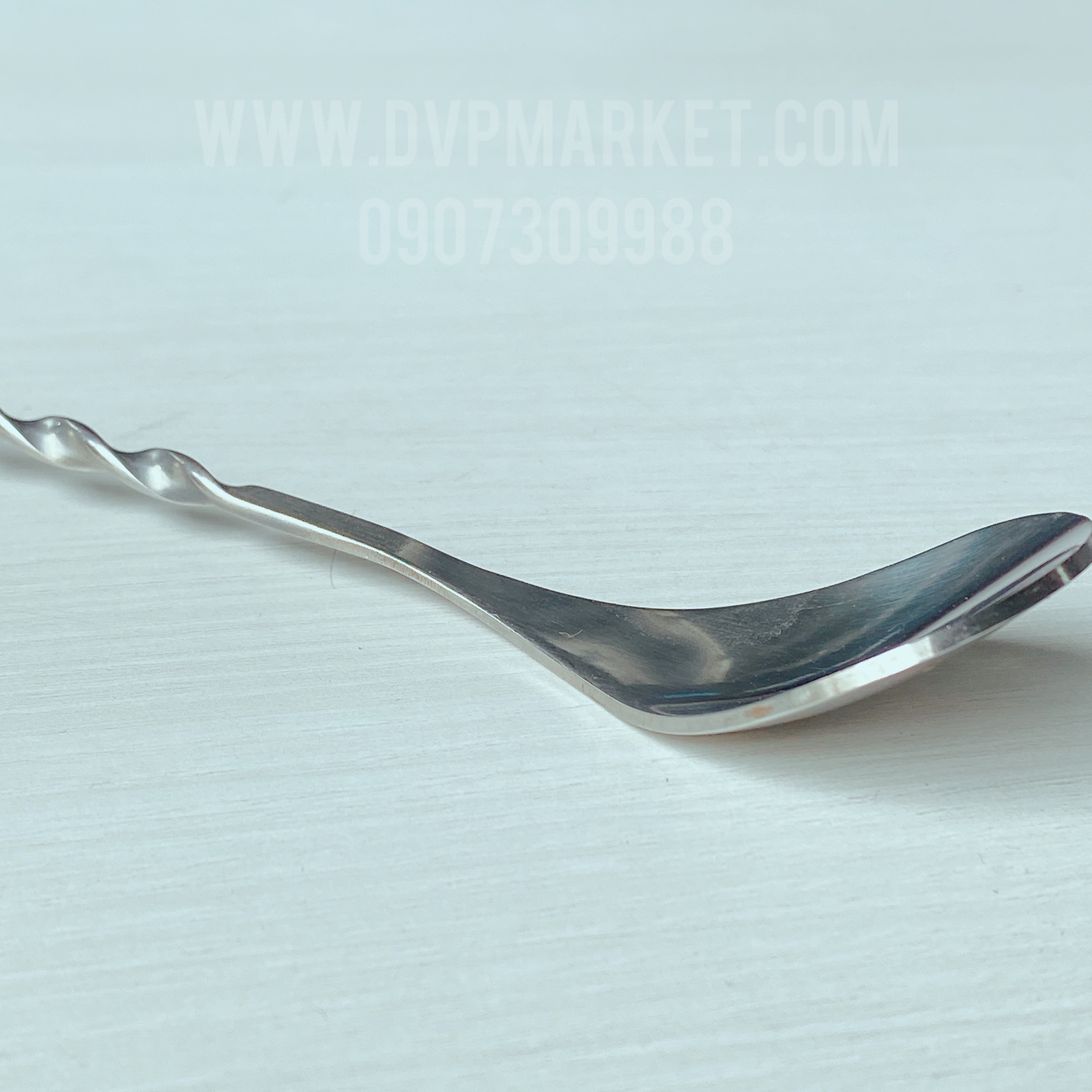 Bar Spoon - Chuôi hình tròn - Thép 304 - 30cm (Silver)