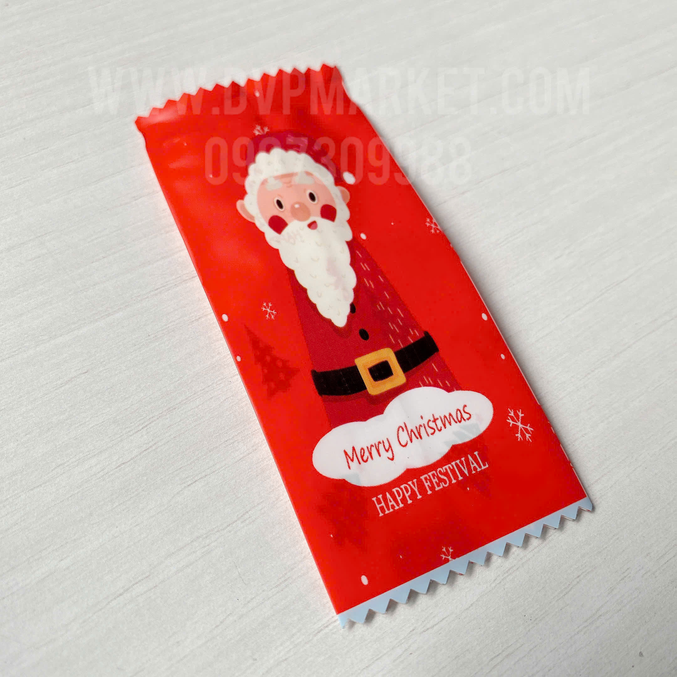 Túi kẹo Nougat Merry Christmas (Xấp 100)