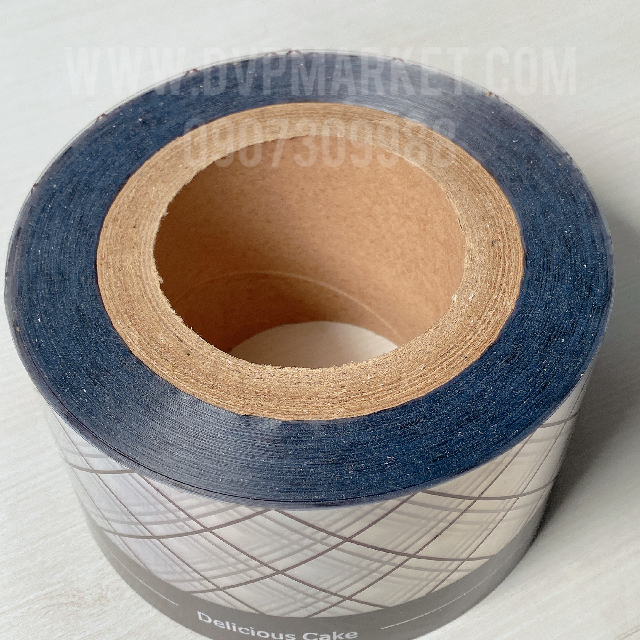 Bọc viền bánh mousse 8cm cứng 1kg CT10 - Hình kẻ chéo