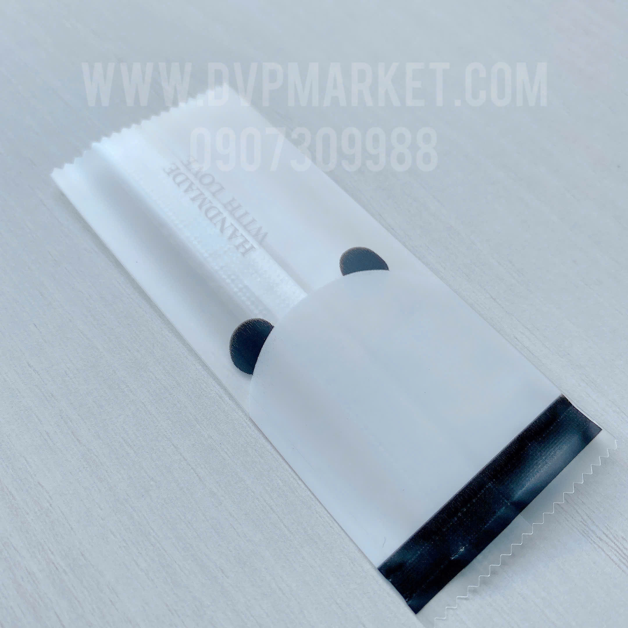 Túi hàn kẹo nougat 4x9cm gấu trúc (Xấp 100)