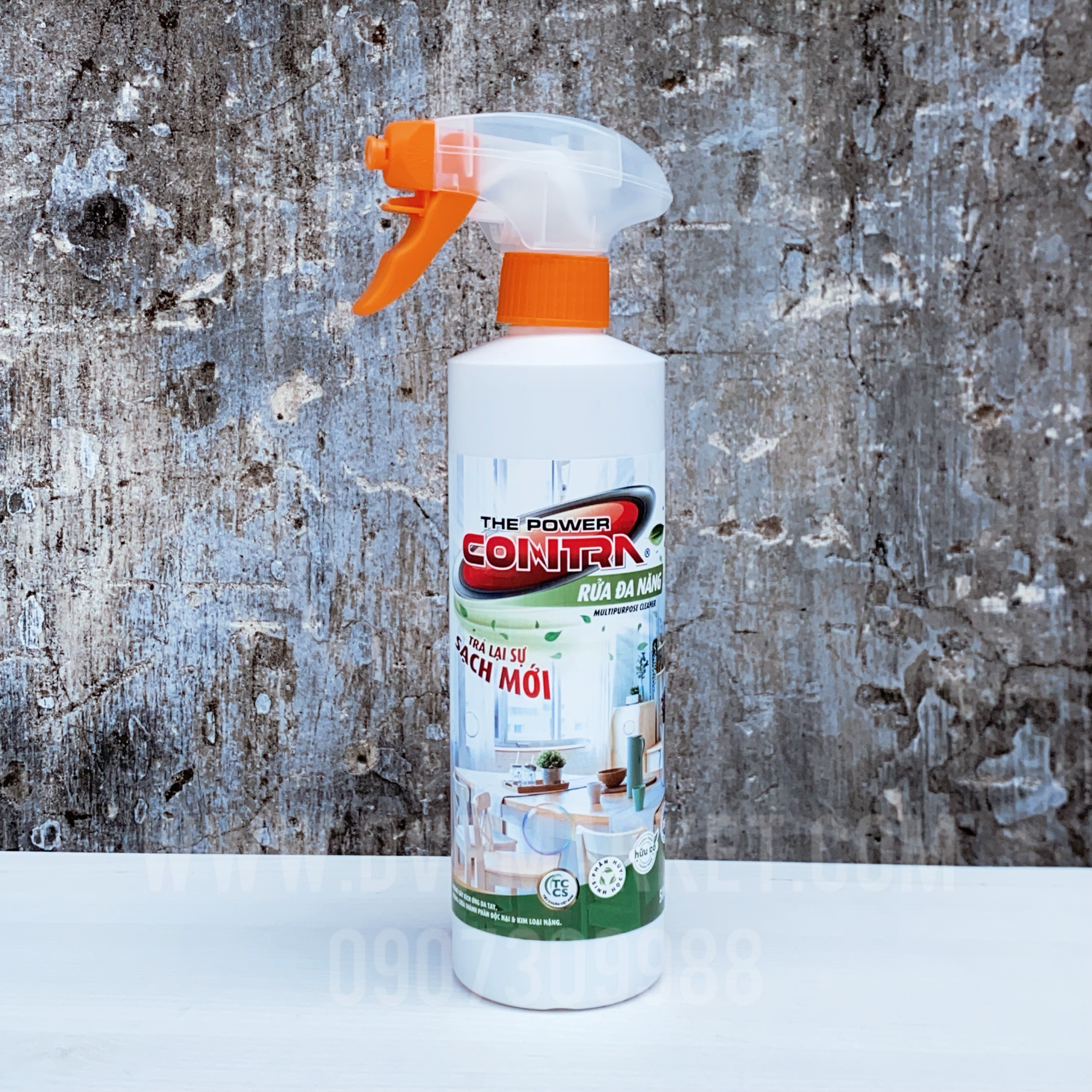 The Power Contra - Rửa Đa năng - Easy Clean (Xanh lá) - 500ml - Chuyên dụng