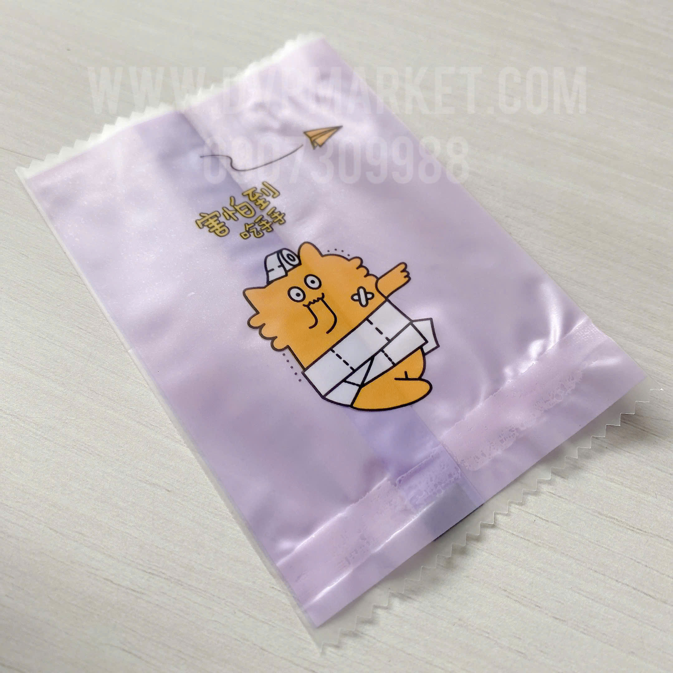 Túi hàn bánh quy - kẹo 7x10cm hình hoạt hình (Xấp 100)