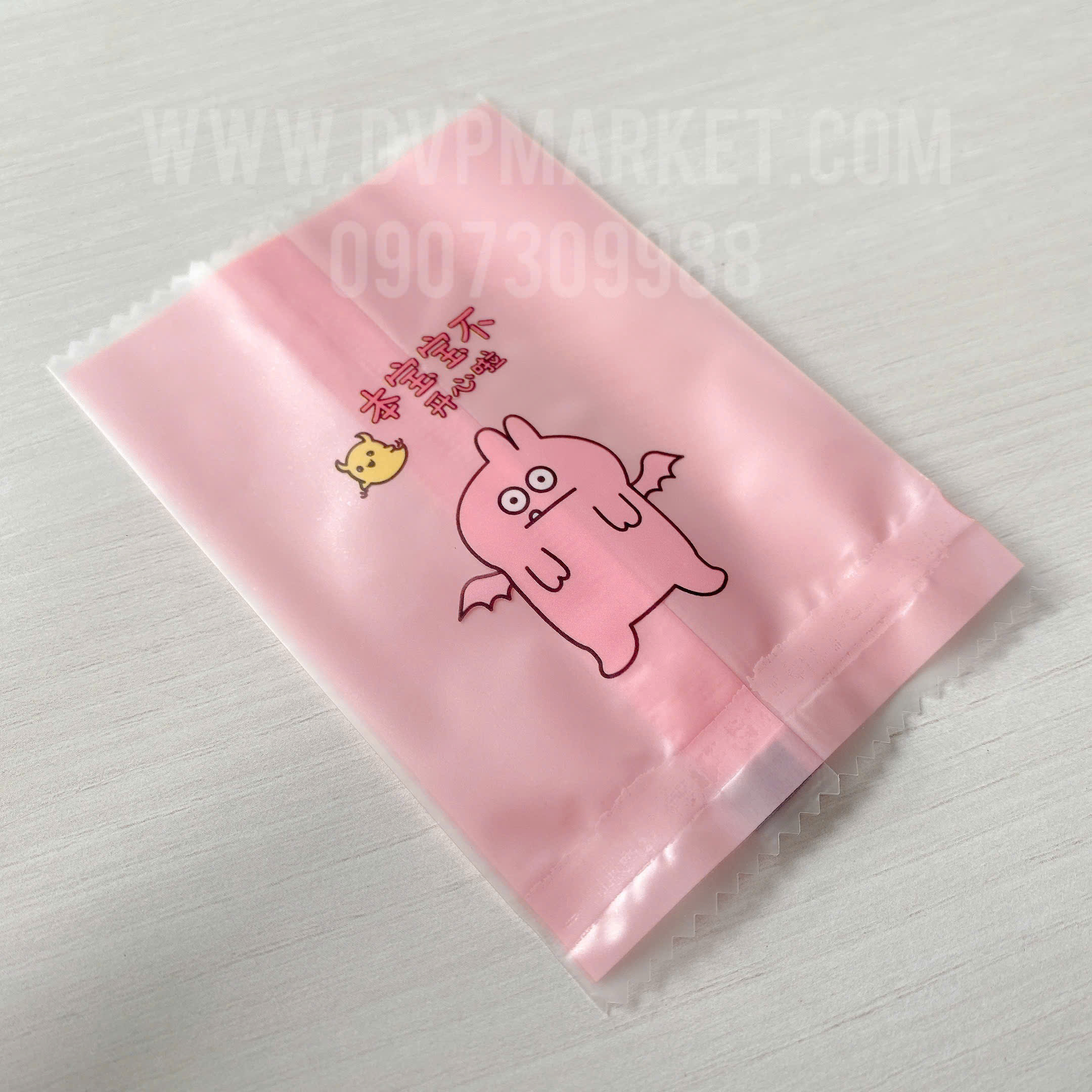 Túi hàn bánh quy - kẹo 7x10cm hình hoạt hình (Xấp 100)