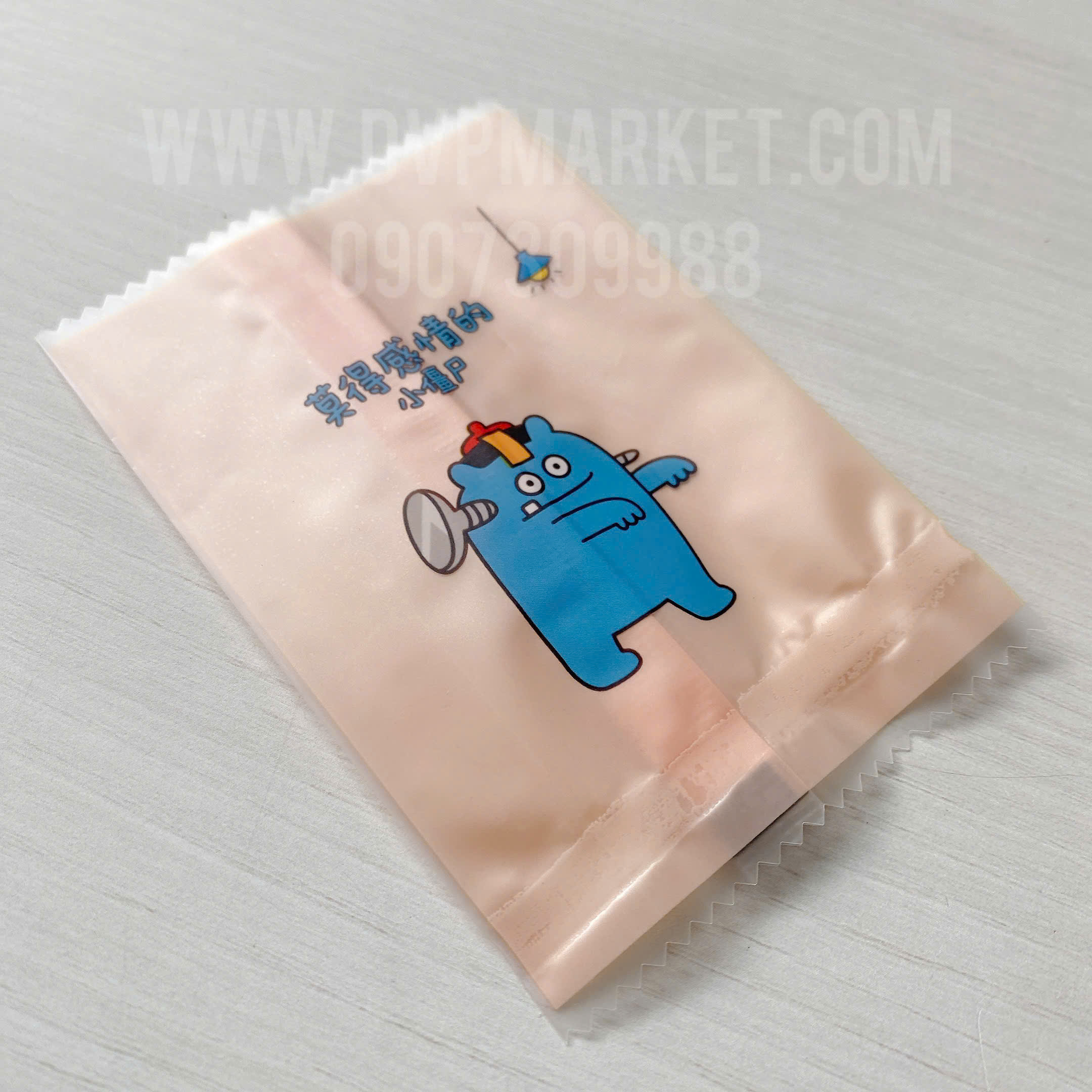 Túi hàn bánh quy - kẹo 7x10cm hình hoạt hình (Xấp 100)