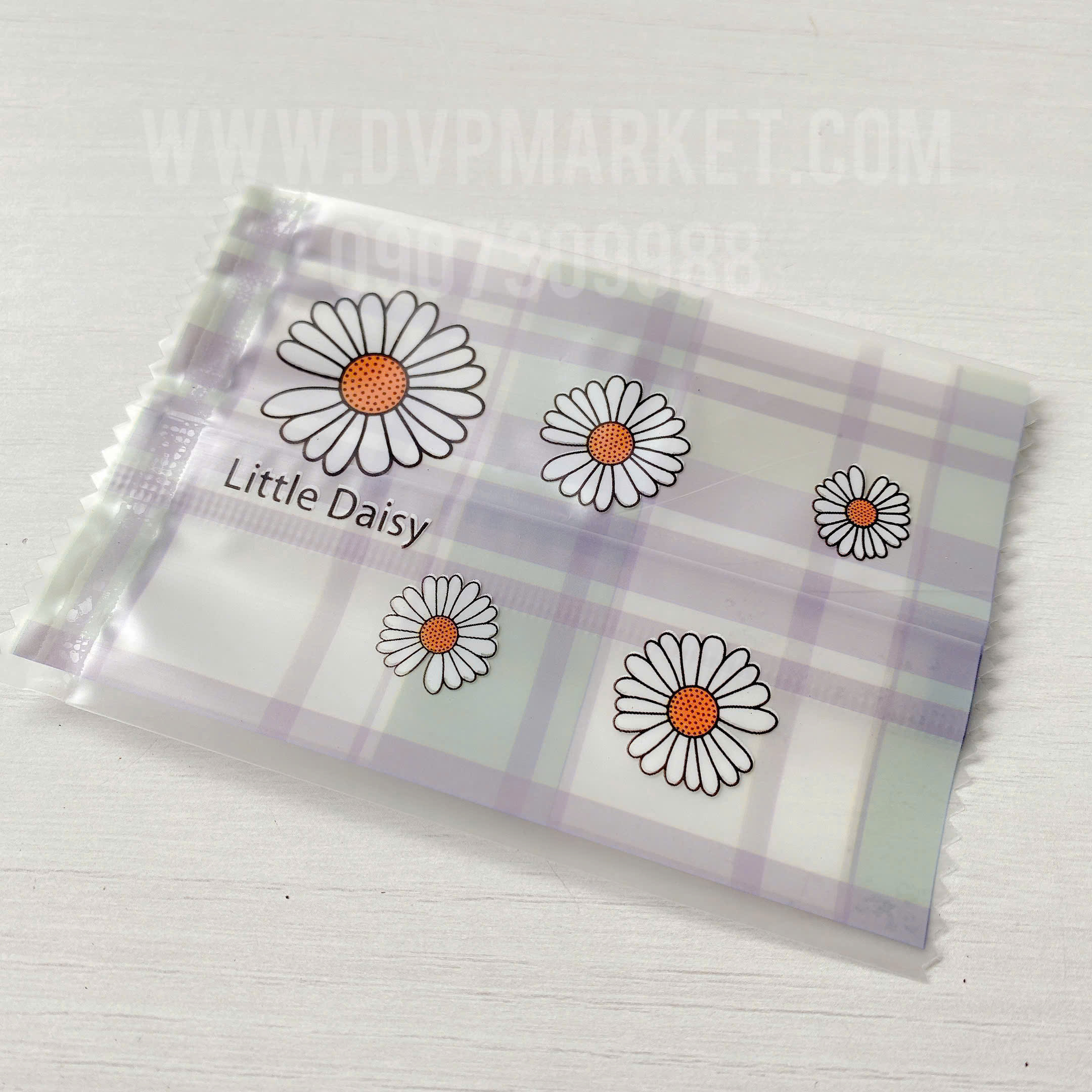 Túi hàn bánh quy - kẹo 7x10cm kẻ caro (Xấp 100)