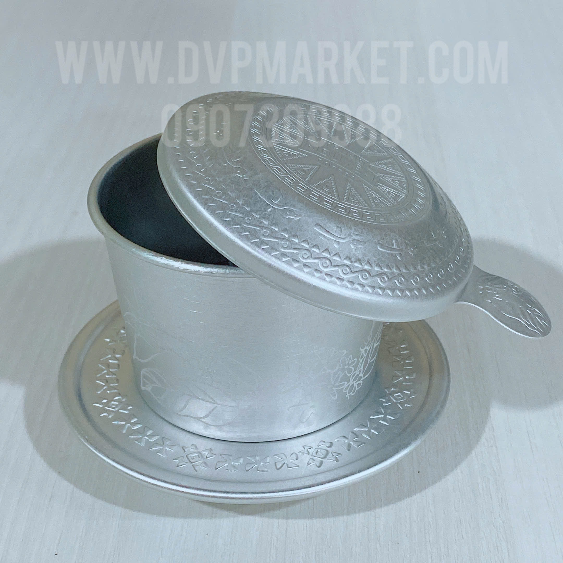 Phin cafe nhôm nhỏ Trung Nguyên (hoa văn Trống Đồng)