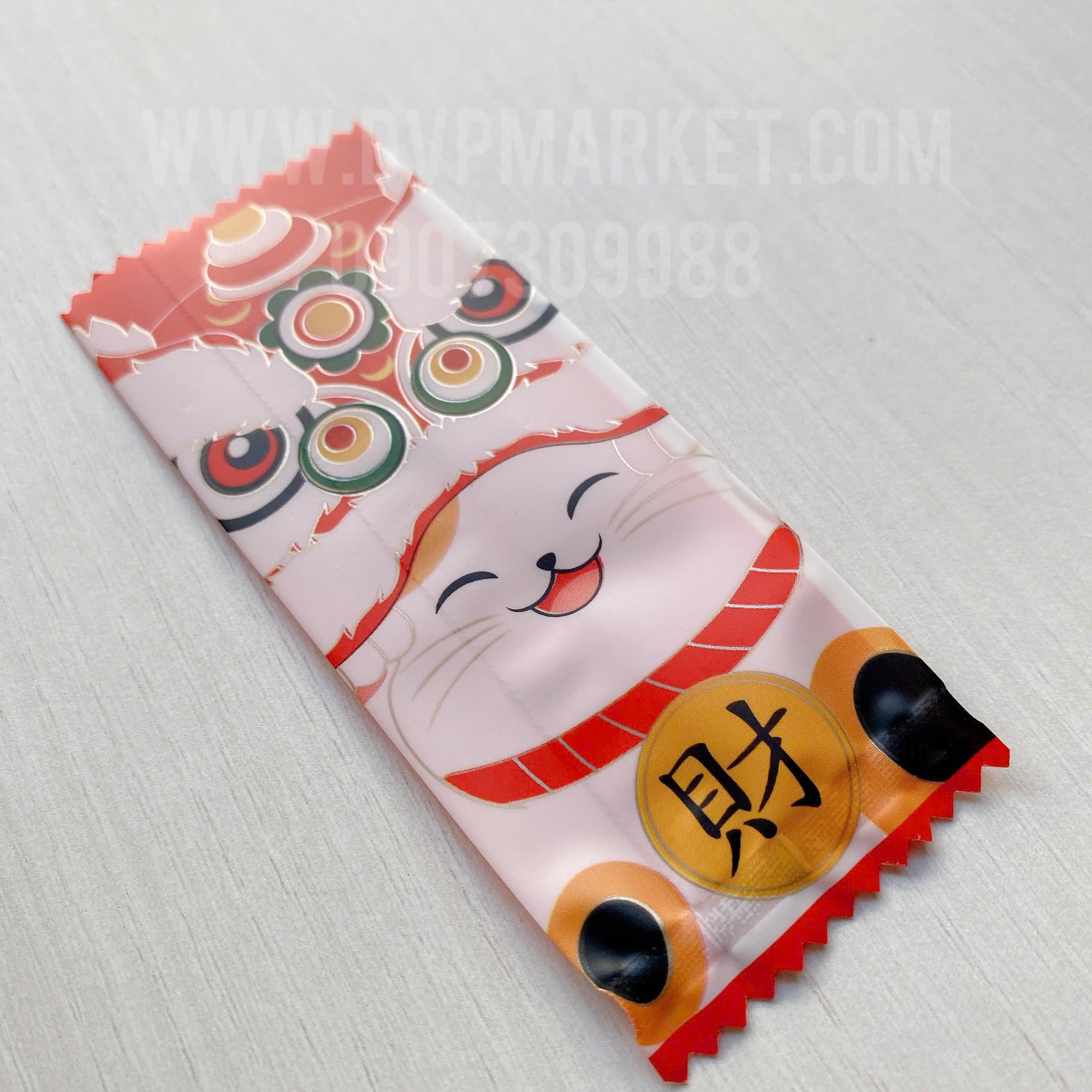 Túi hàn bánh quy - kẹo 4x9.5cm hình kỳ lân (Xấp 200)