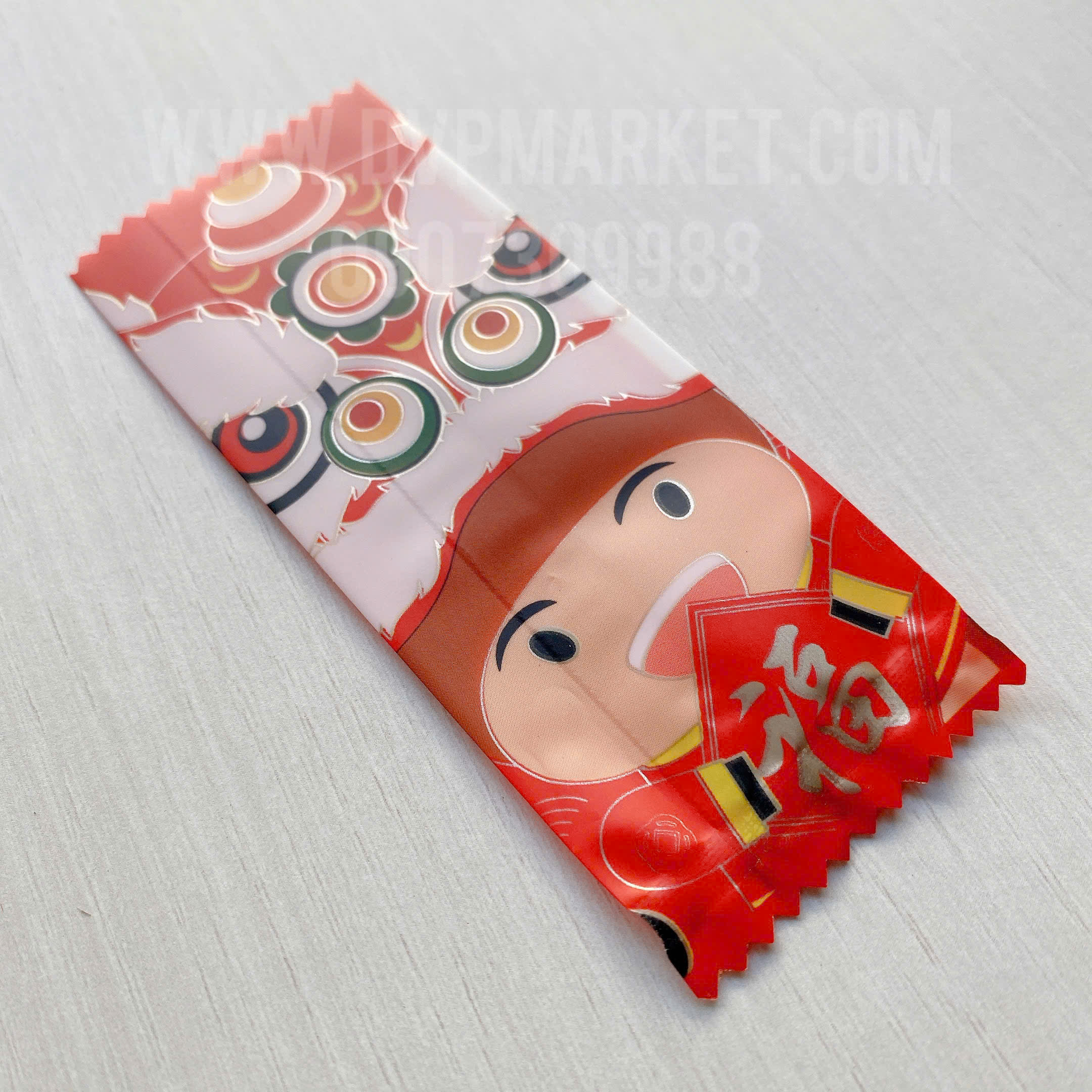 Túi hàn bánh quy - kẹo 4x9.5cm hình kỳ lân (Xấp 200)