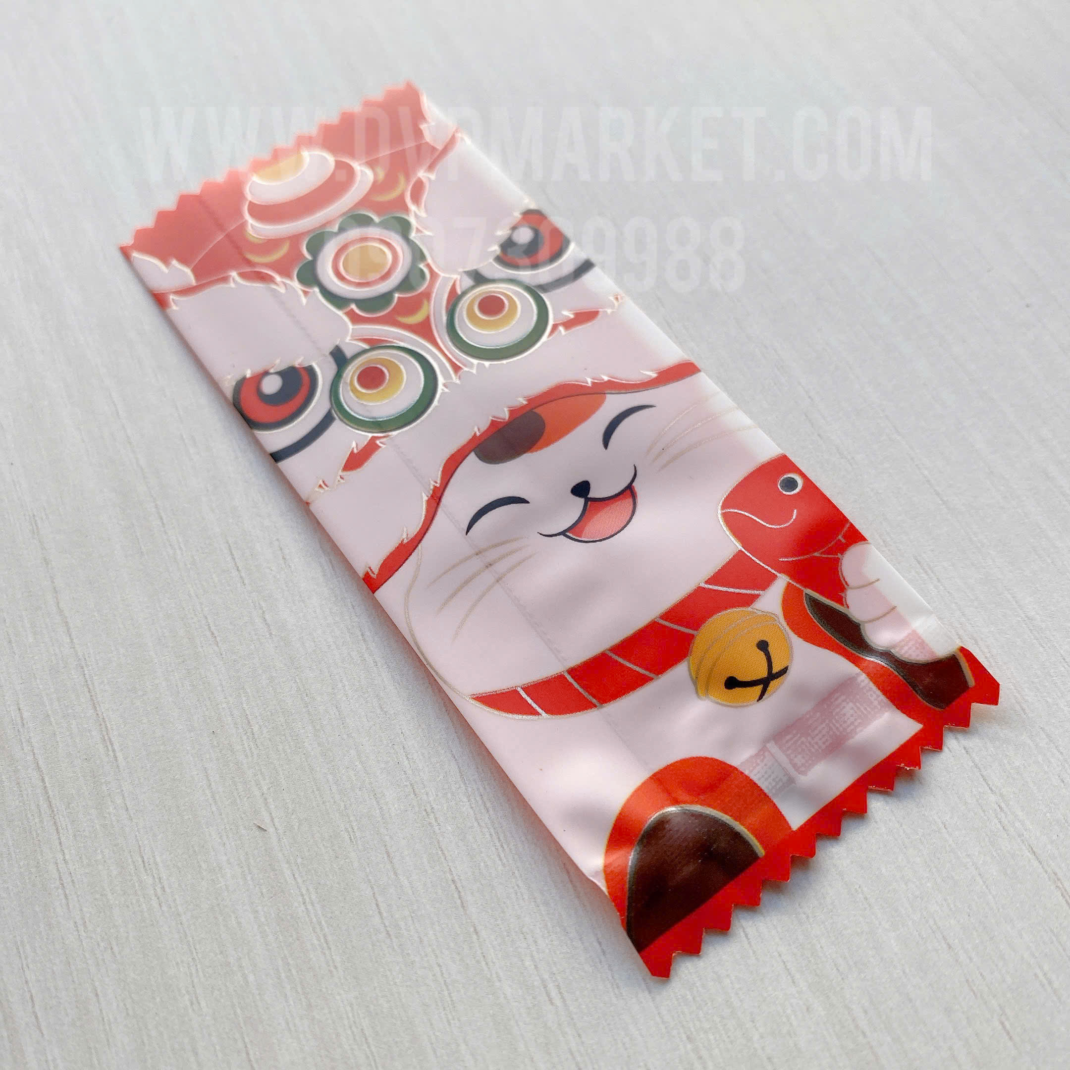 Túi hàn bánh quy - kẹo 4x9.5cm hình kỳ lân (Xấp 200)