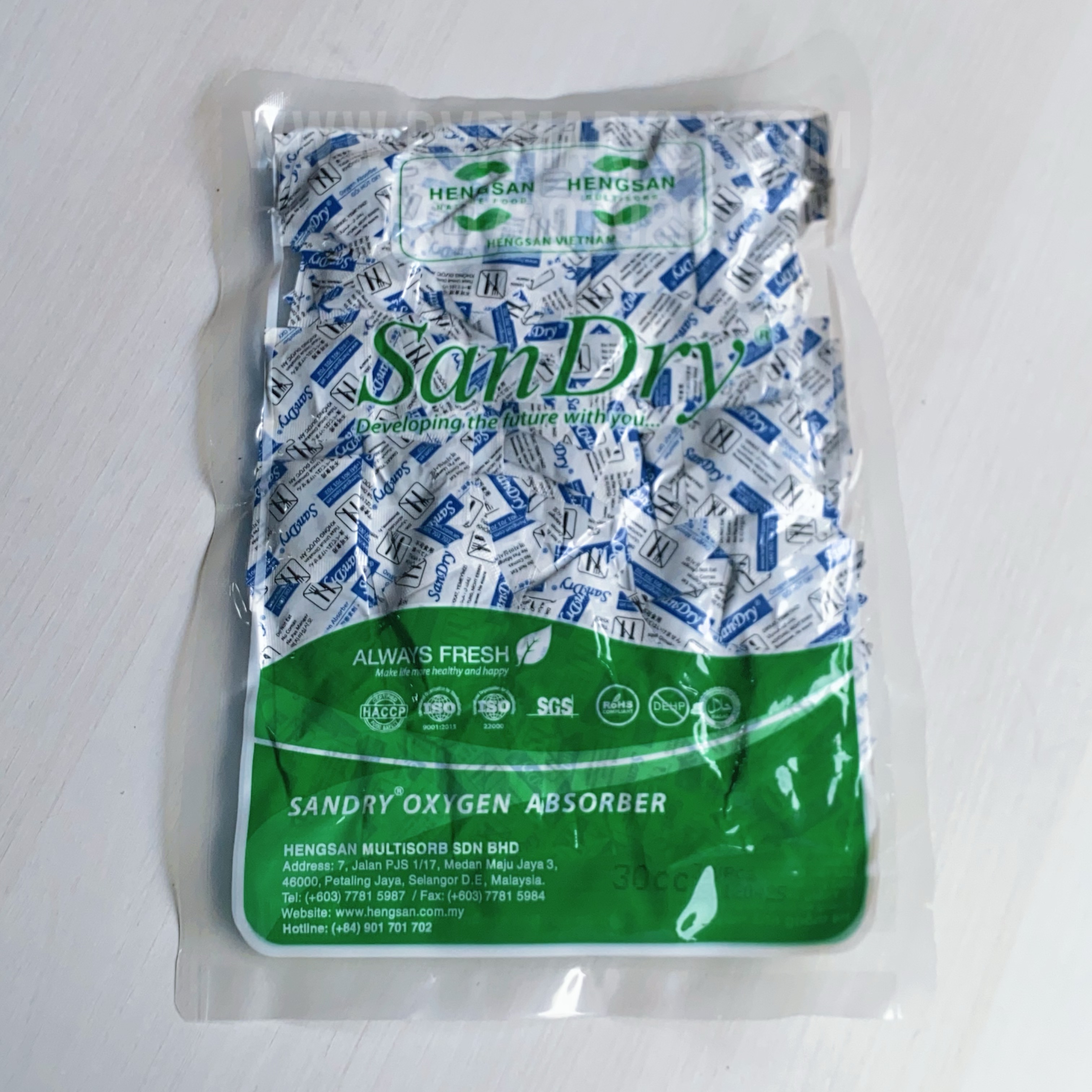 Túi hút Oxy nhỏ 30cc ( 350 túi) Hengsan
