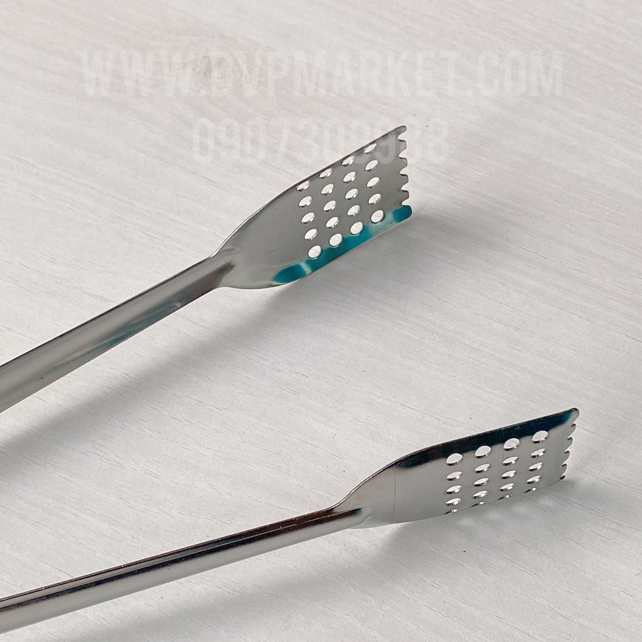 Gắp đa năng inox - Đầu vuông - 28cm