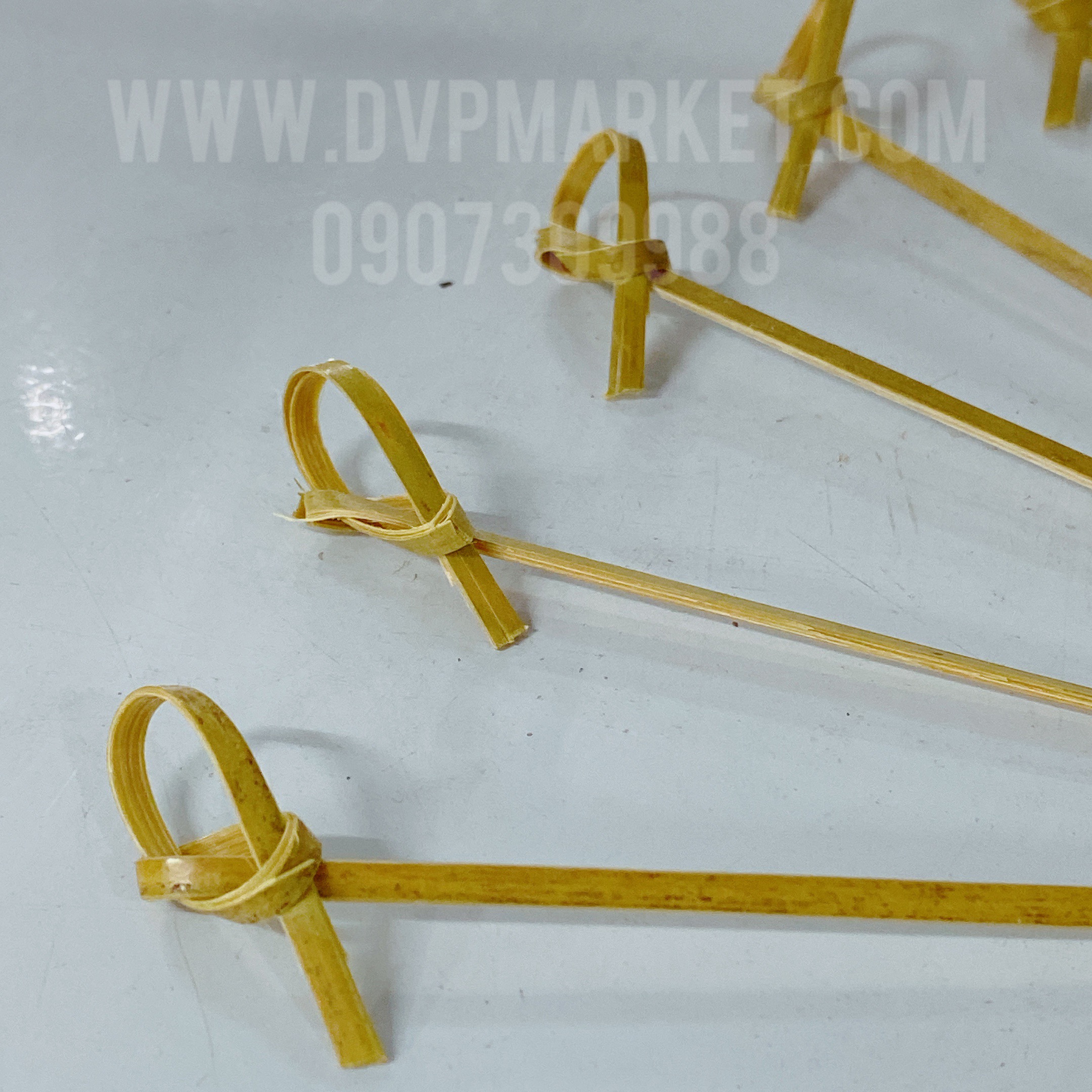 Cây ghim décor - Tre - Thắt nút - 12cm - Gói (100 cái)