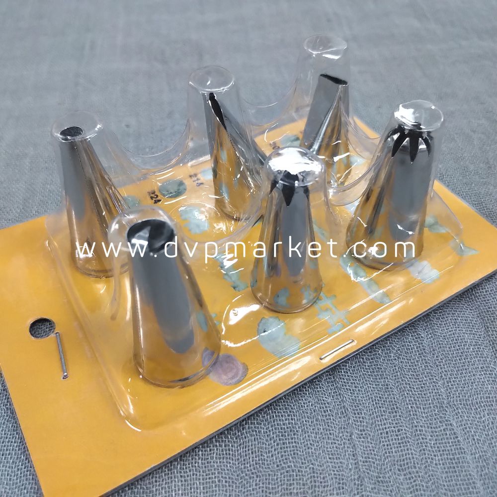 Bộ 6 đuôi bắt bông kem