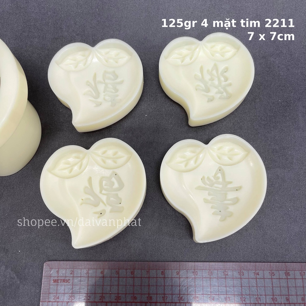 Khuôn nhấn TT lò xo loại dày 100g 4 mặt tròn họa tiết 2209