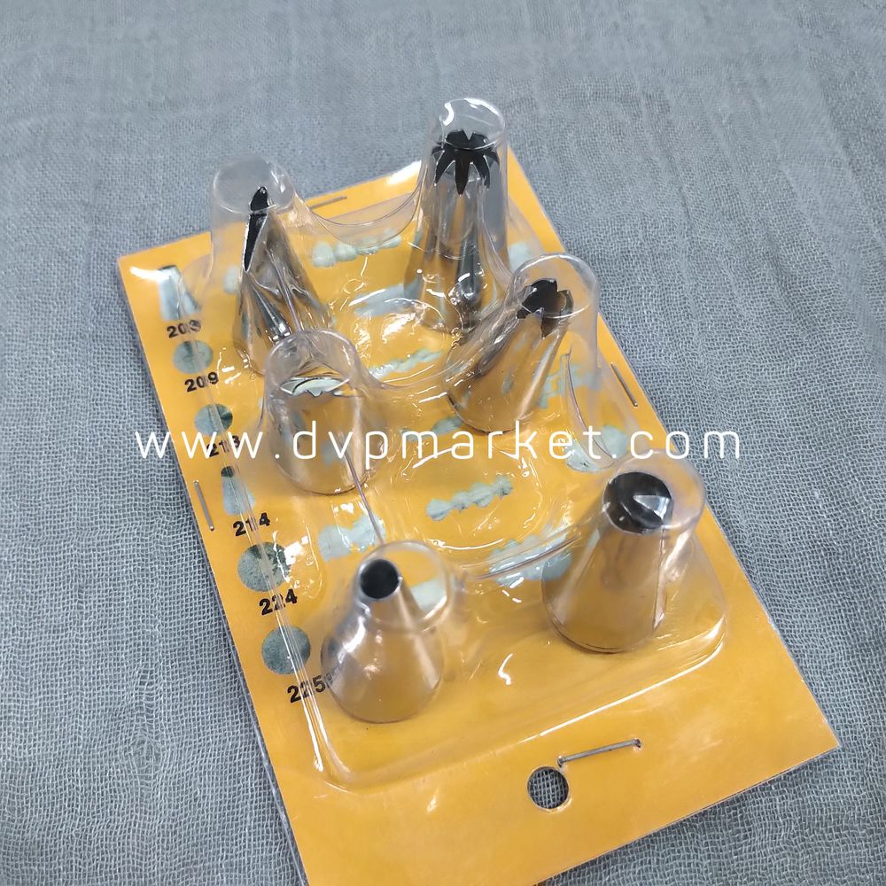 Bộ 6 đuôi bắt bông kem