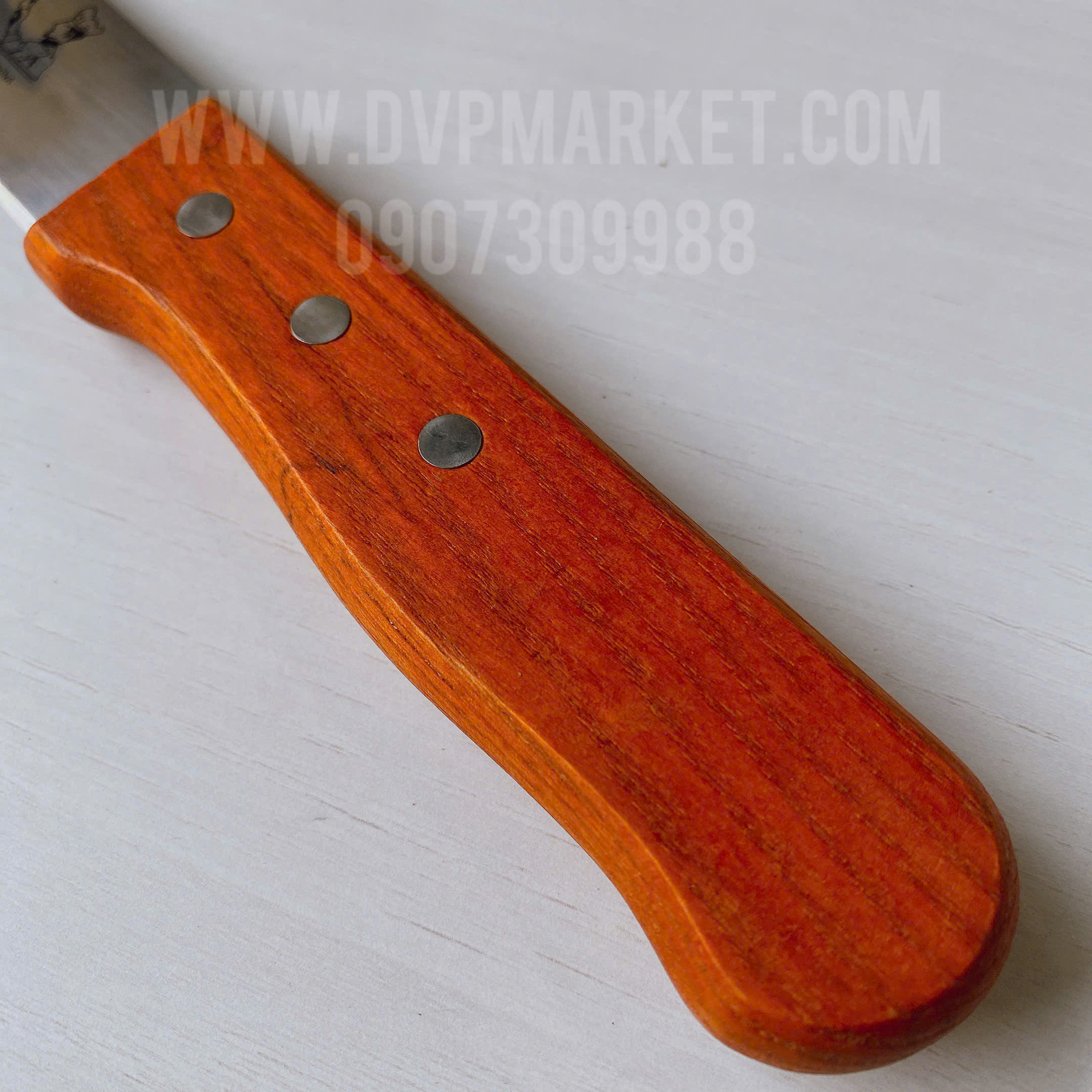 Dao cắt bánh kem - Không răng cưa - Cán gỗ (10 inch - 25cm)