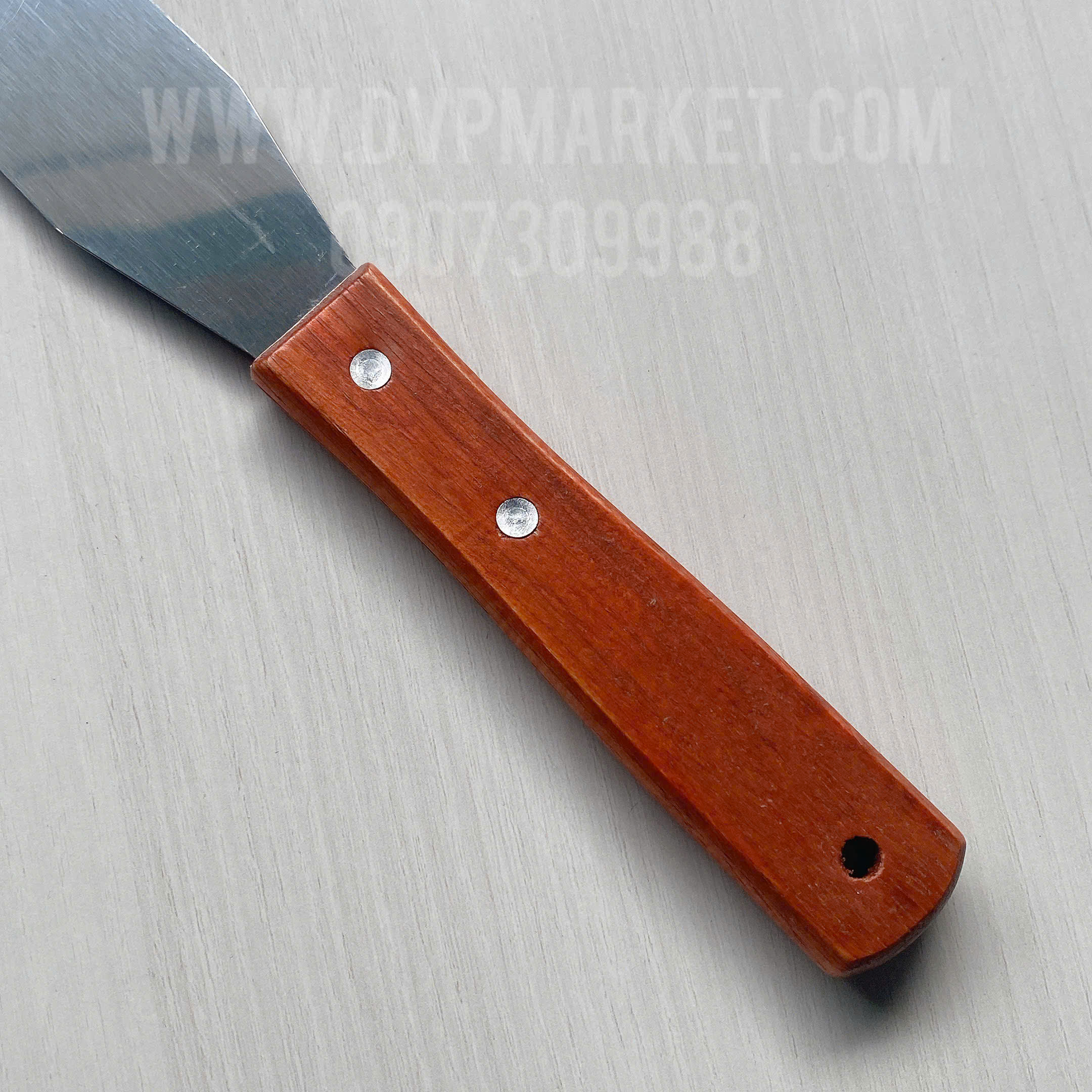 Dao chà láng bánh kem - Thẳng - Cán gỗ (8" - 20cm)