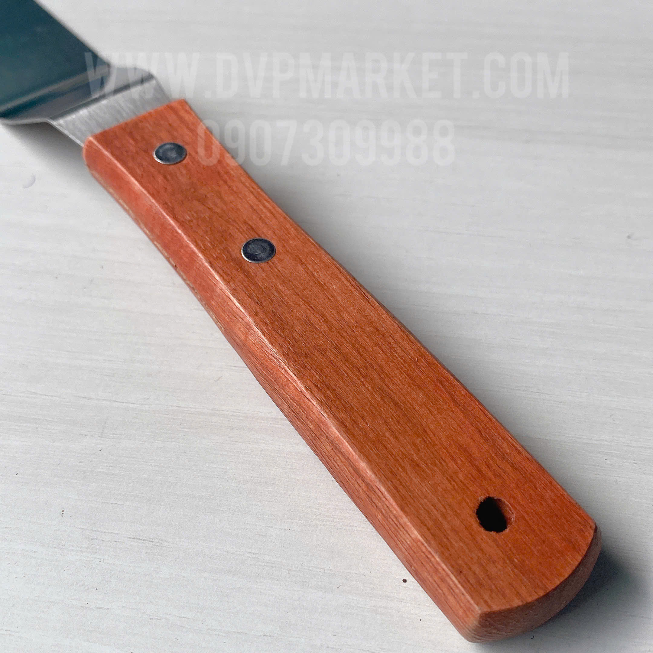 Dao chà láng bánh kem - Gấp khúc - Cán gỗ (10" - 25cm)