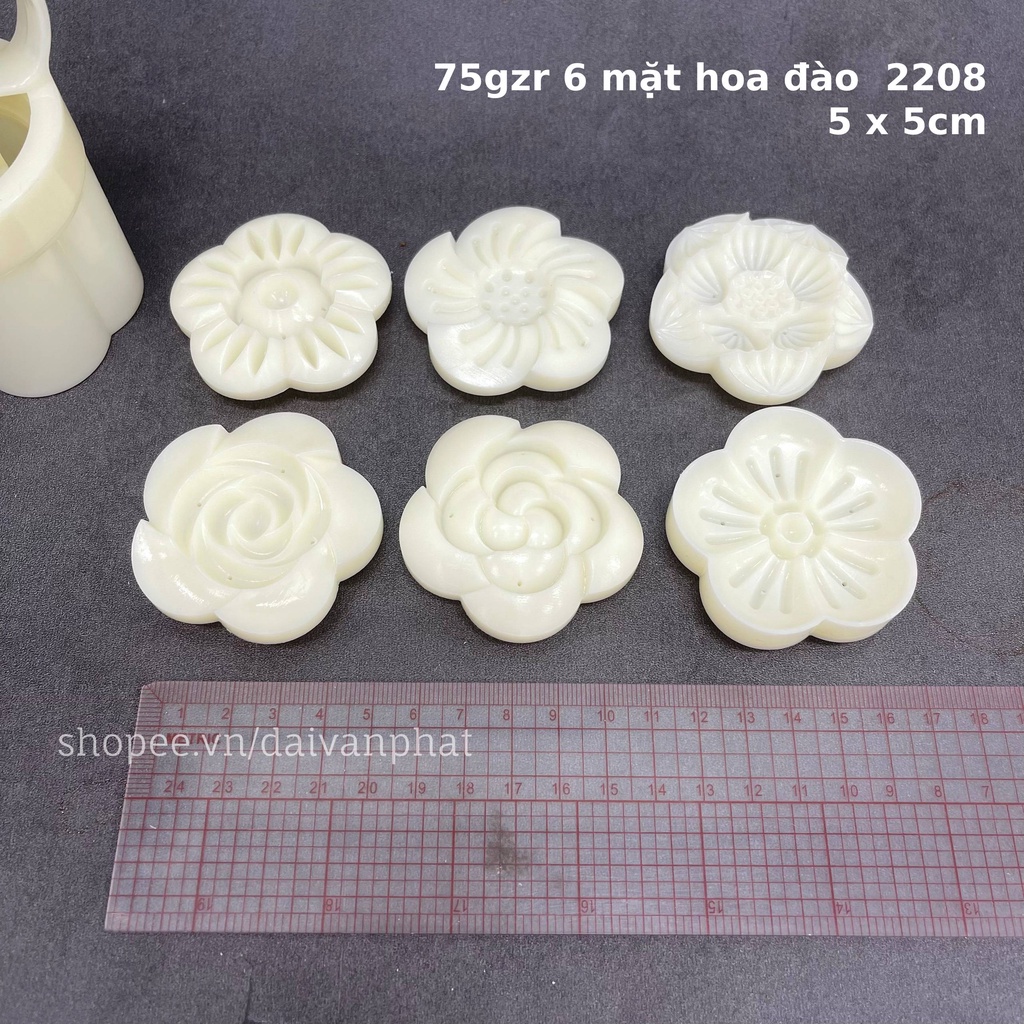 Khuôn nhấn TT lò xo loại dày 100g 4 mặt tròn họa tiết 2209