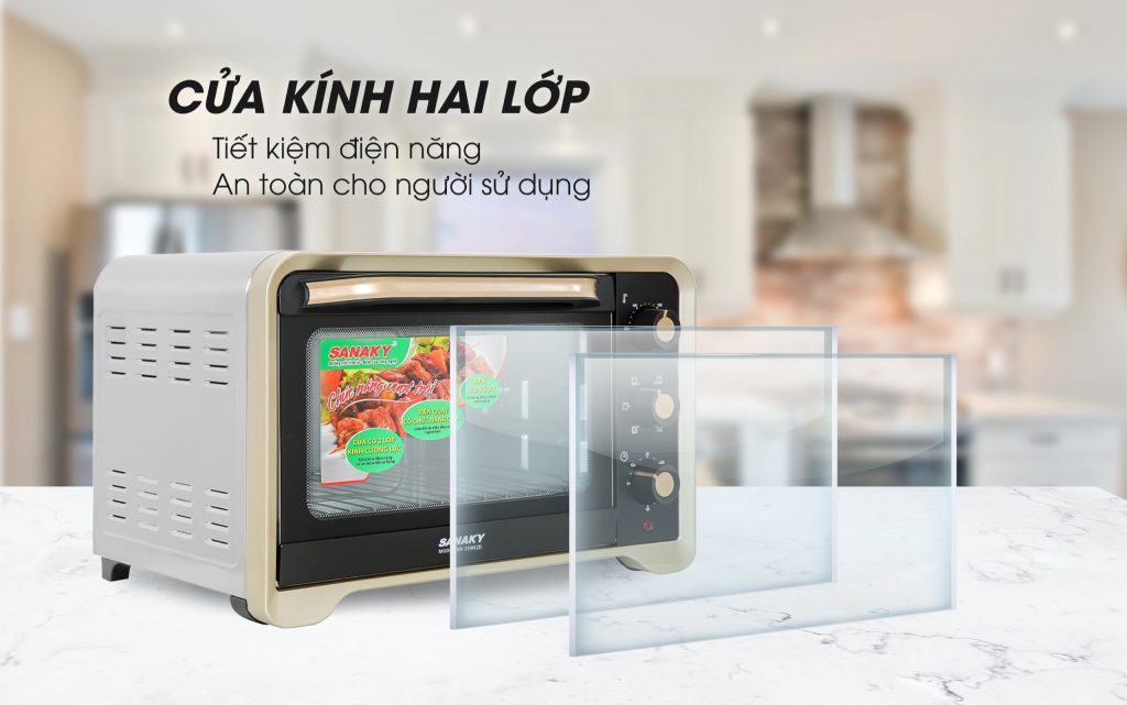 Lò nướng Sanaky VH-80S2D (80L) - Đen