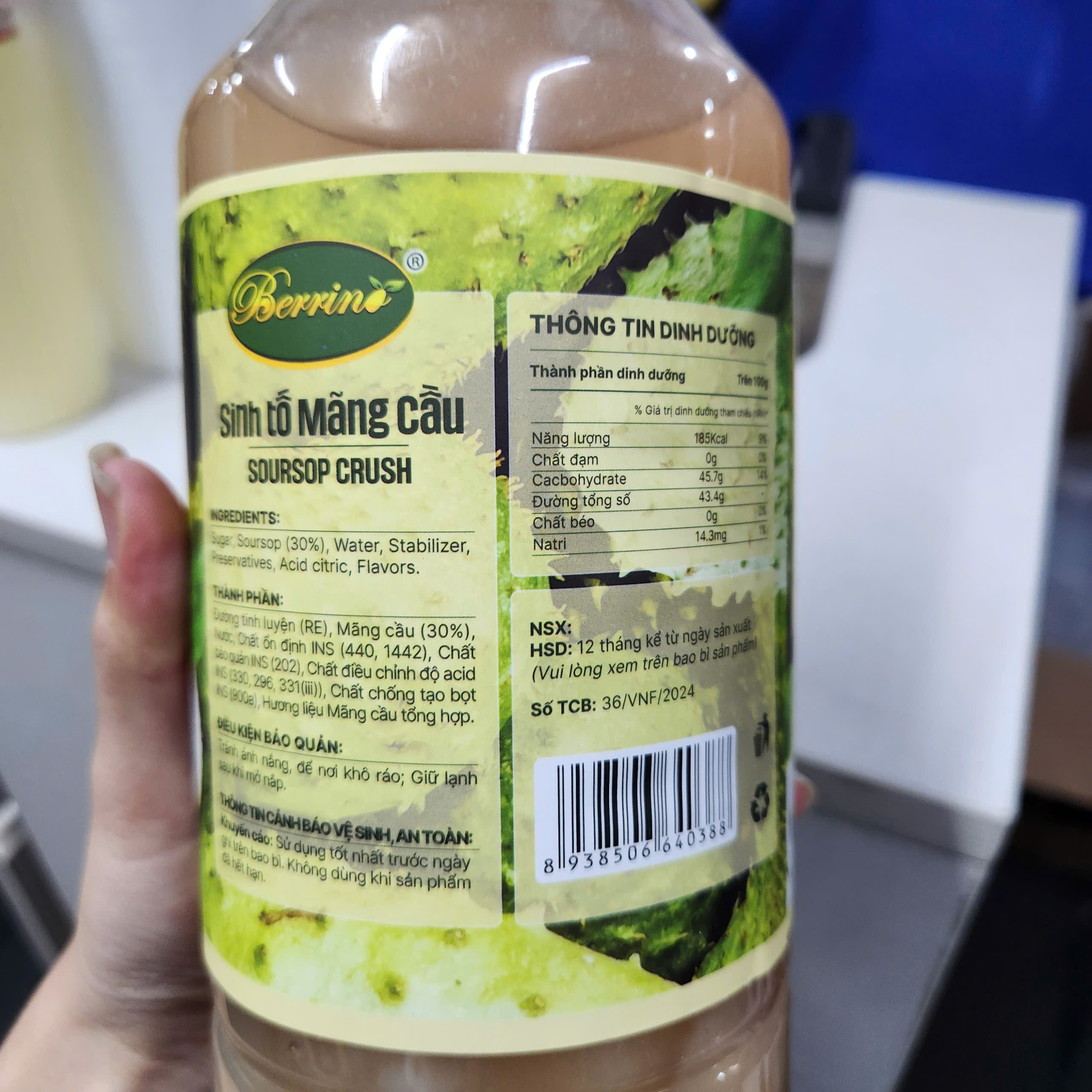 Sinh tố Berrino Mãng Cầu