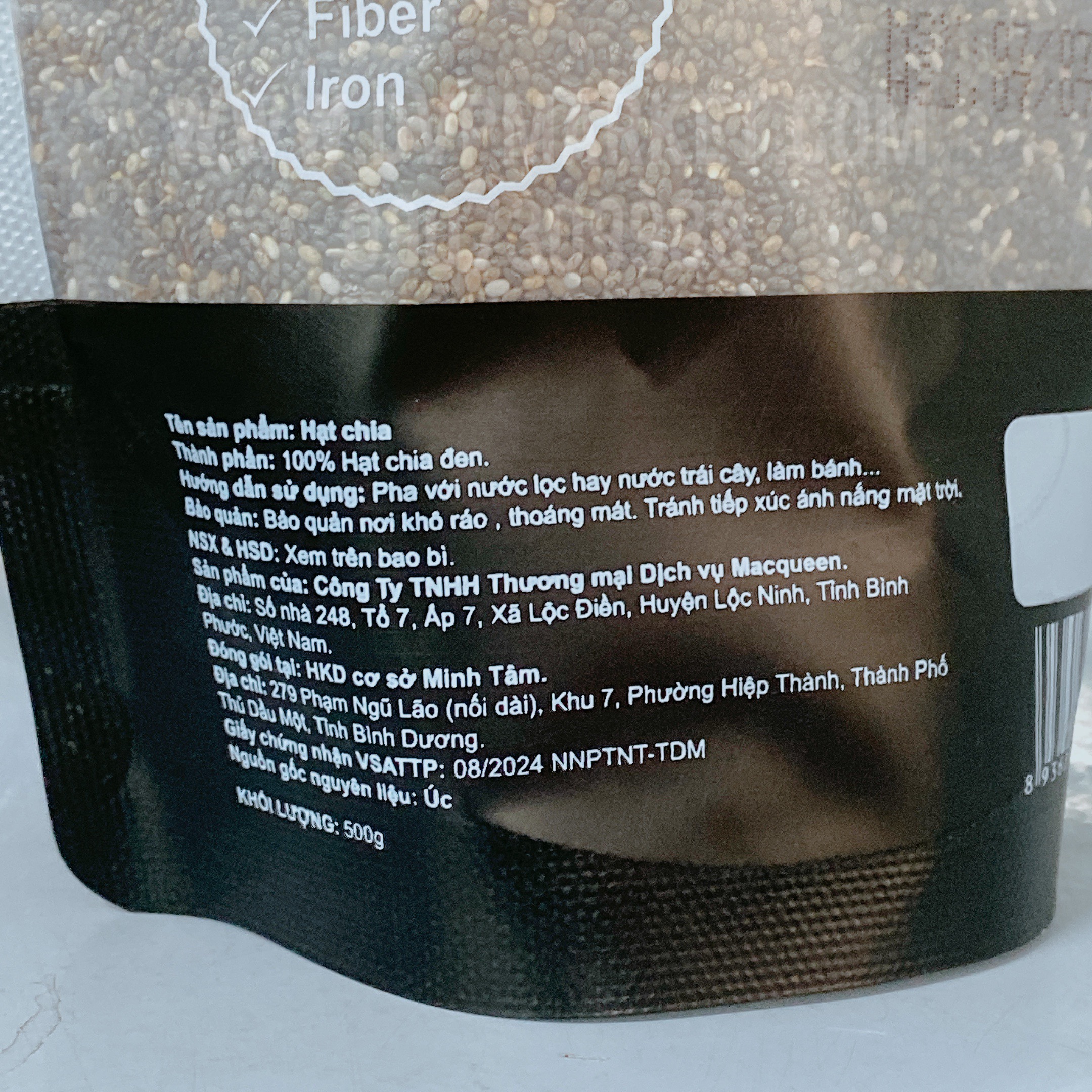 Hạt Chia Black Bag 500g