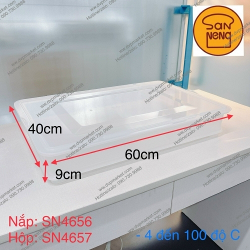 Sanneng SN4657 - SN4656 - Hộp nhựa đựng bánh kèm nắp