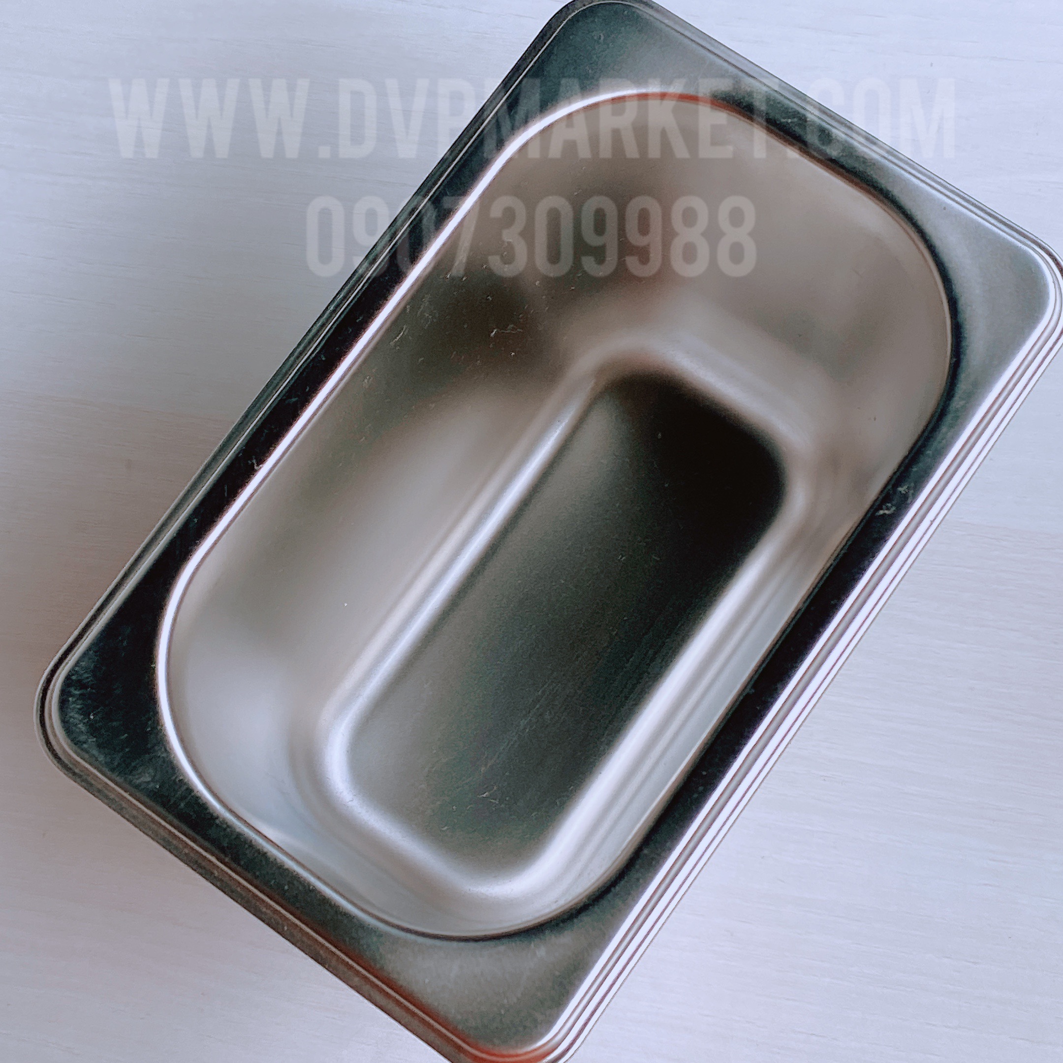 Khay inox GN 1/9-100mm (ko nắp)