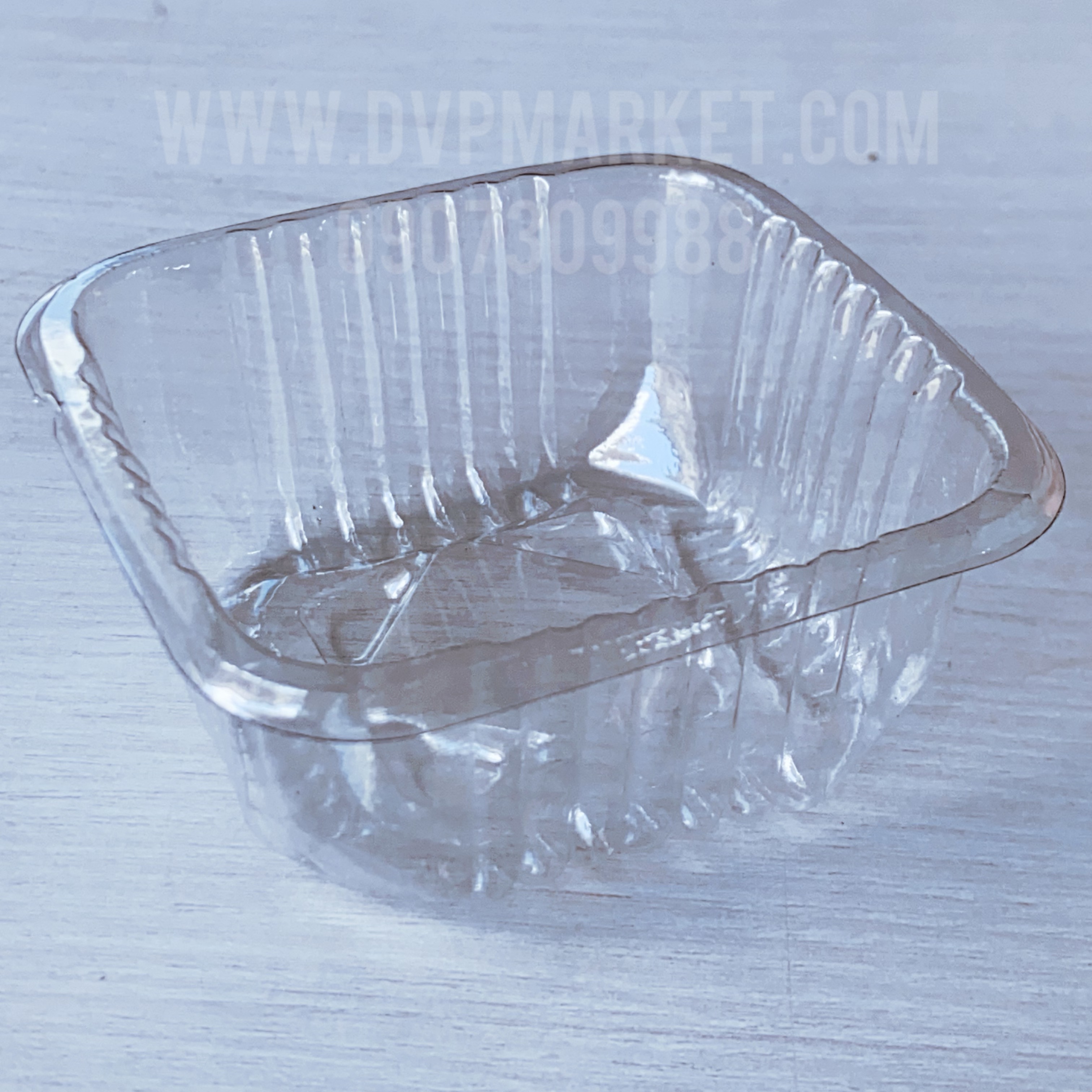 Trung Thu - Khay đựng bánh - Vuông - Trong - Xấp 50c - 7.5 (75g-100g)