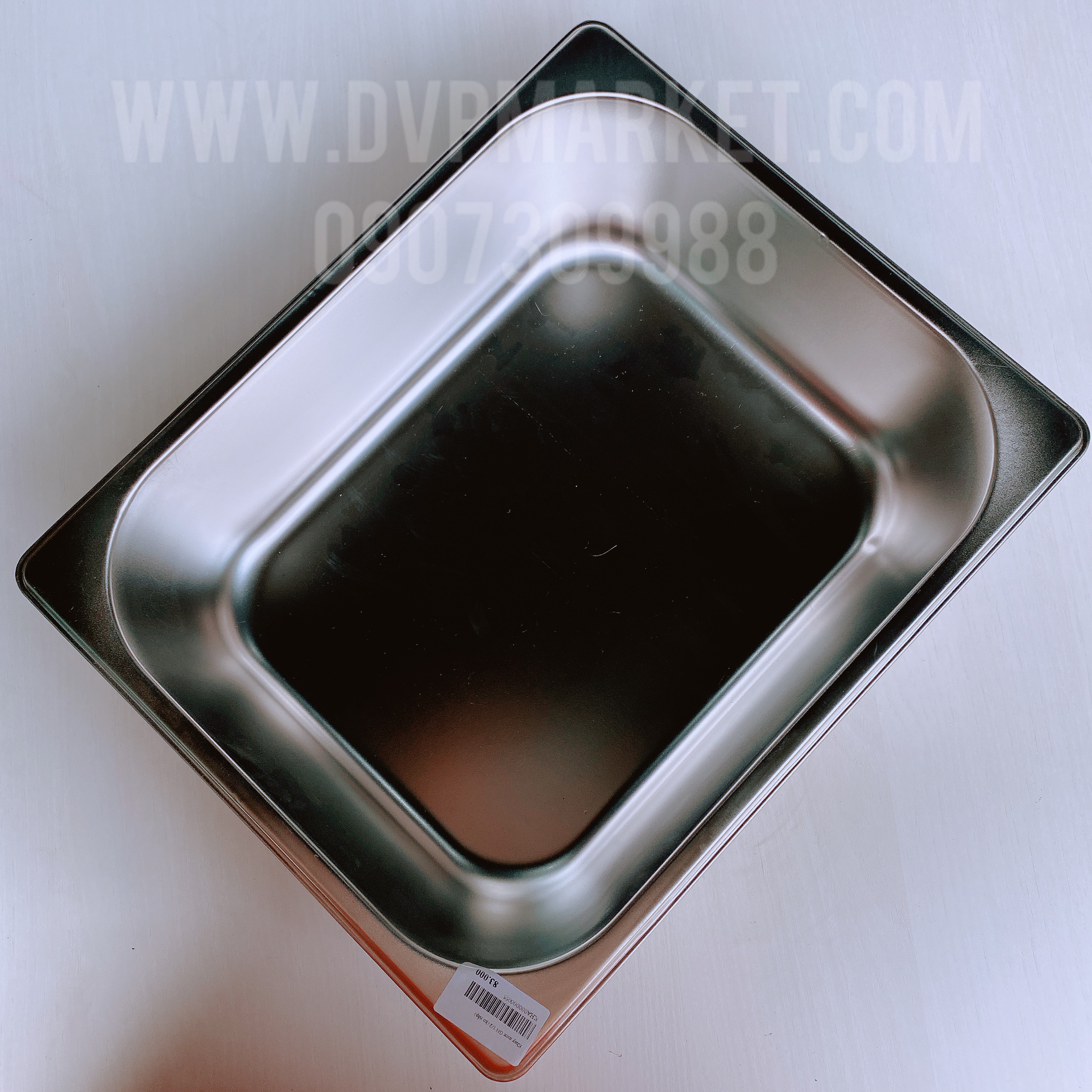 Khay inox GN 1/2 (ko nắp)