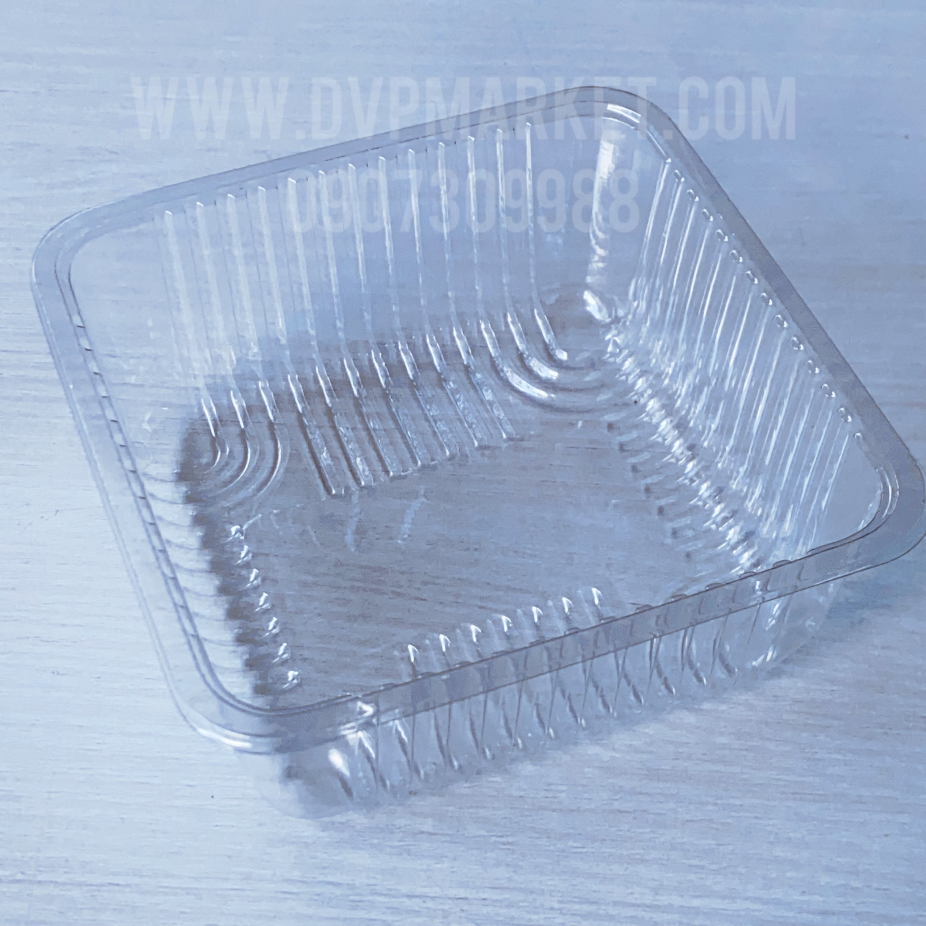 Trung Thu - Khay đựng bánh VN - Vuông - Trong - Xấp 50c - 10.5 (250g-300g)