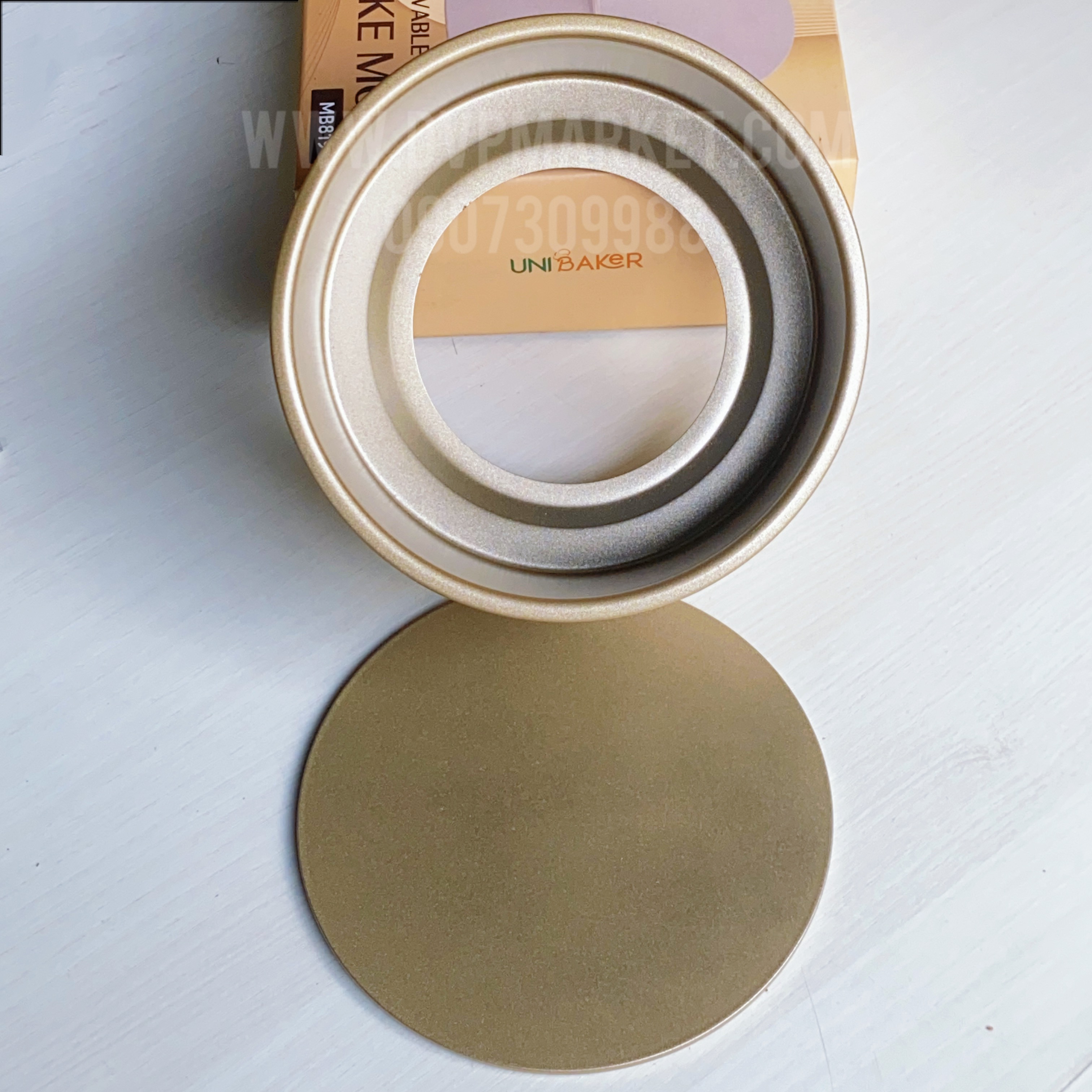 Unibaker - Khuôn tròn 16cm - Đế rời - MB819