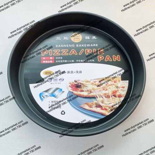 Sanneng SN5766 - Khuôn bánh Pizza chống dính 10inch 254x233x41mm