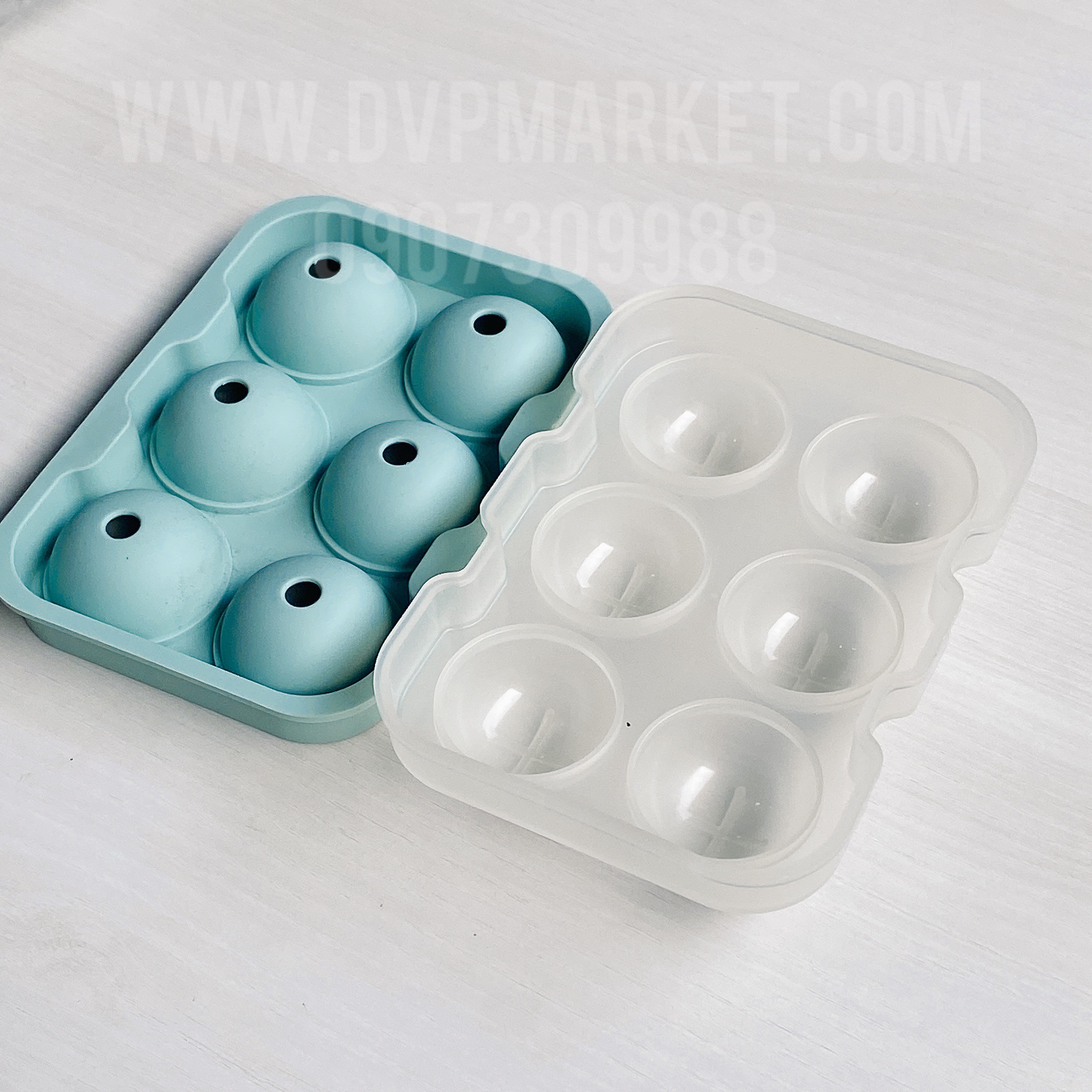 Khuôn mochi silicon 6 ô