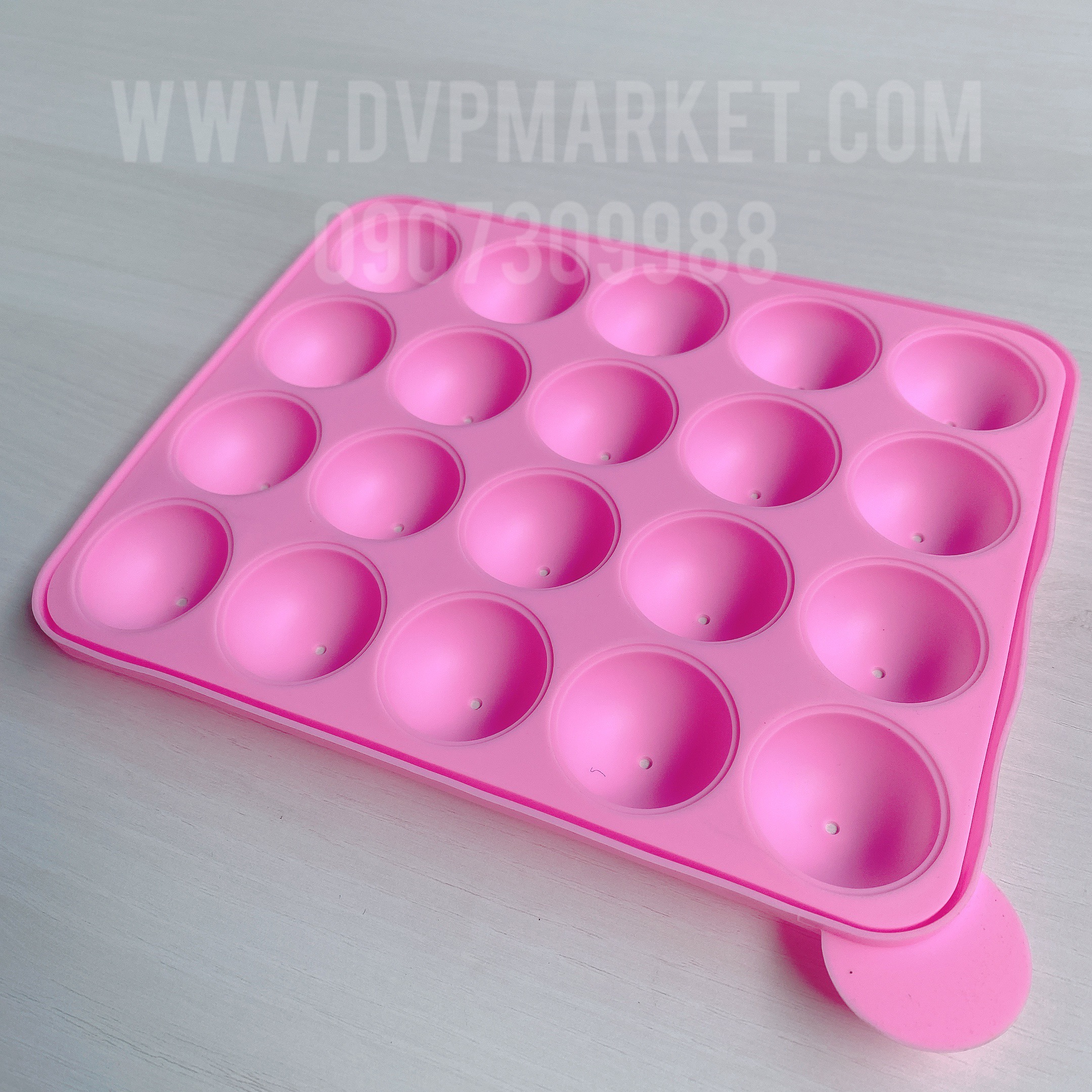 Khuôn silicon cake pop 20 hình tròn