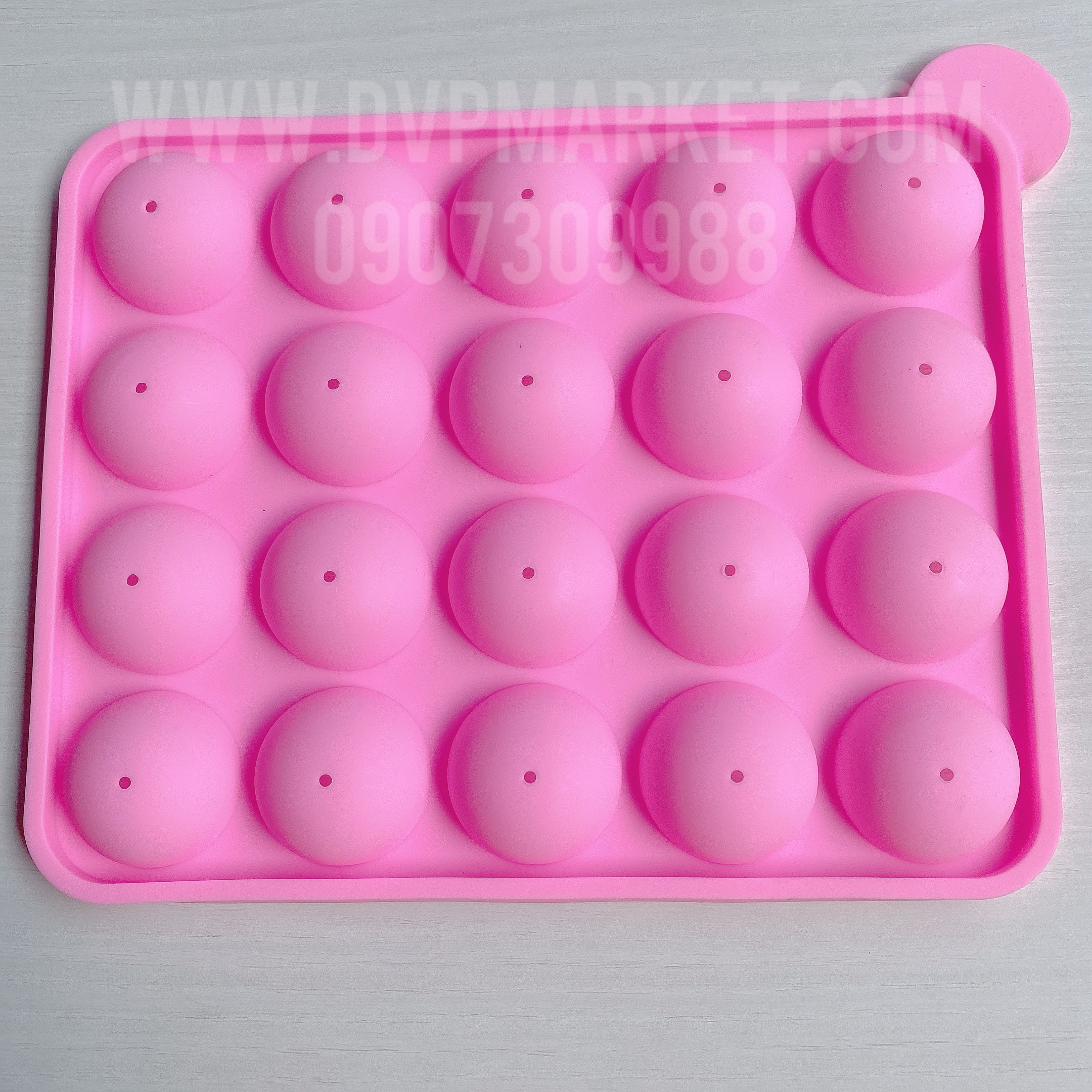 Khuôn silicon cake pop 20 hình tròn