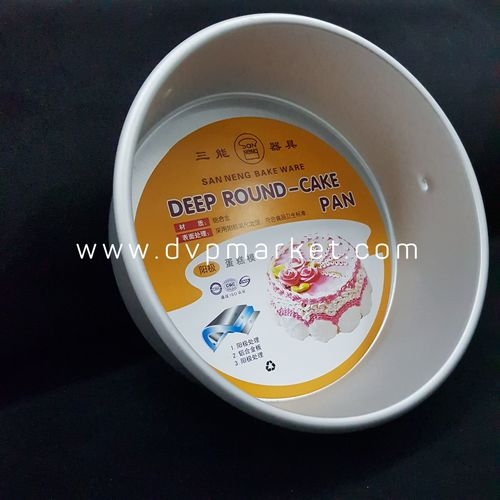 Sanneng SN5025 - Khuôn bánh đen tròn đế rời chống dính 6 inch