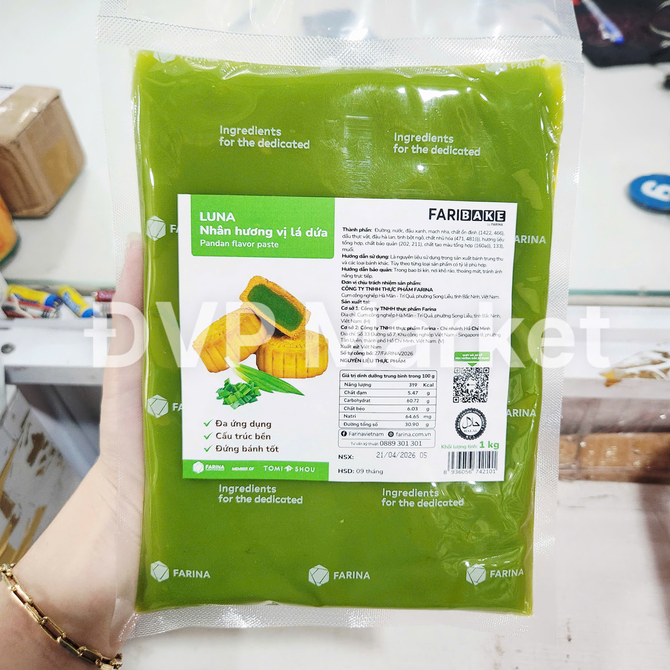 Luna - Nhân lá dứa 1kg