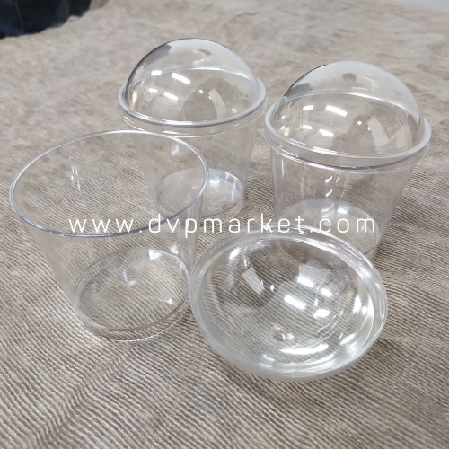 Ly nhựa mousse tròn 7.7x7 BN7770 (25c kèm nắp)