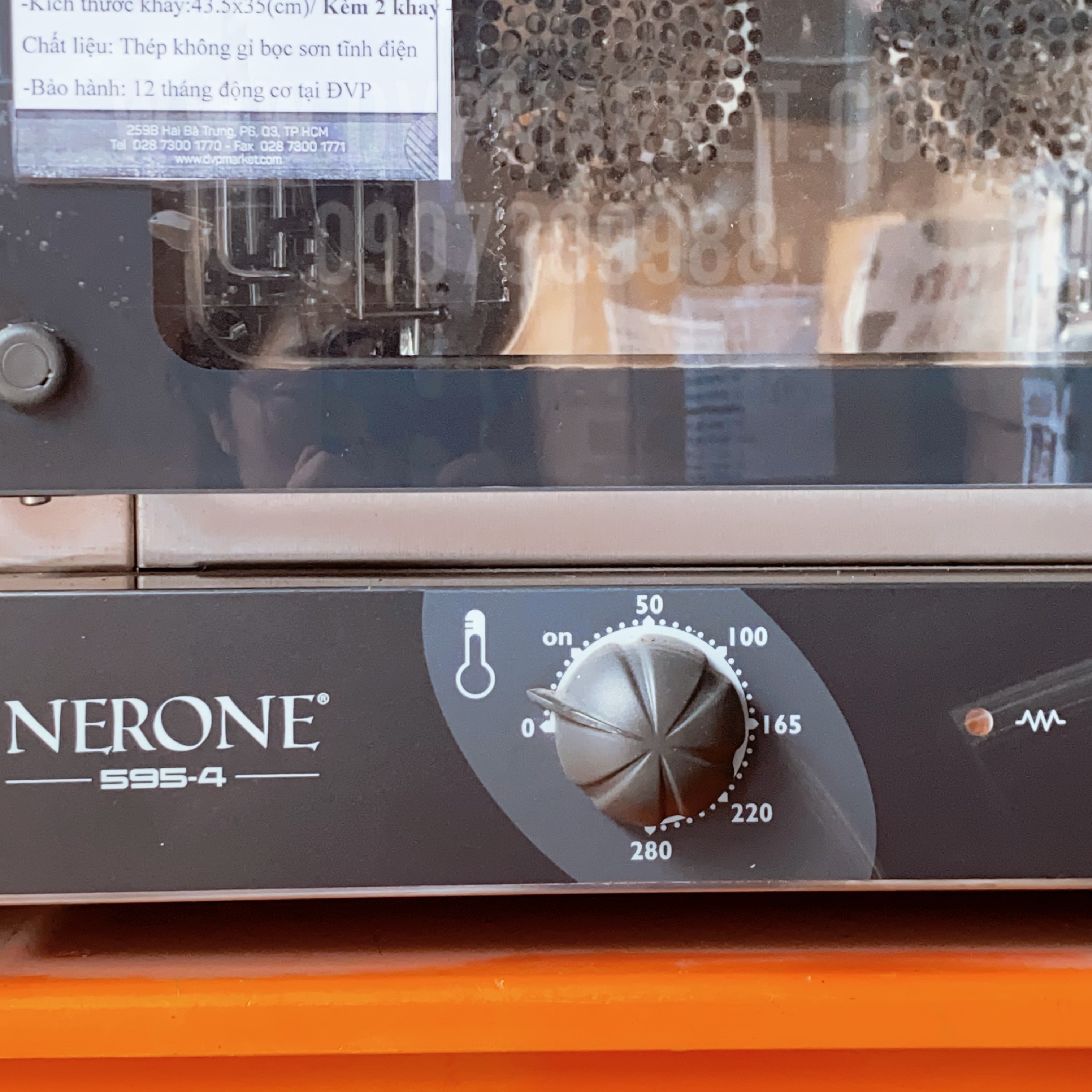 Lò nướng đối lưu xoay chiều Nerone 595 (1PH, 4 khay) - Cơ