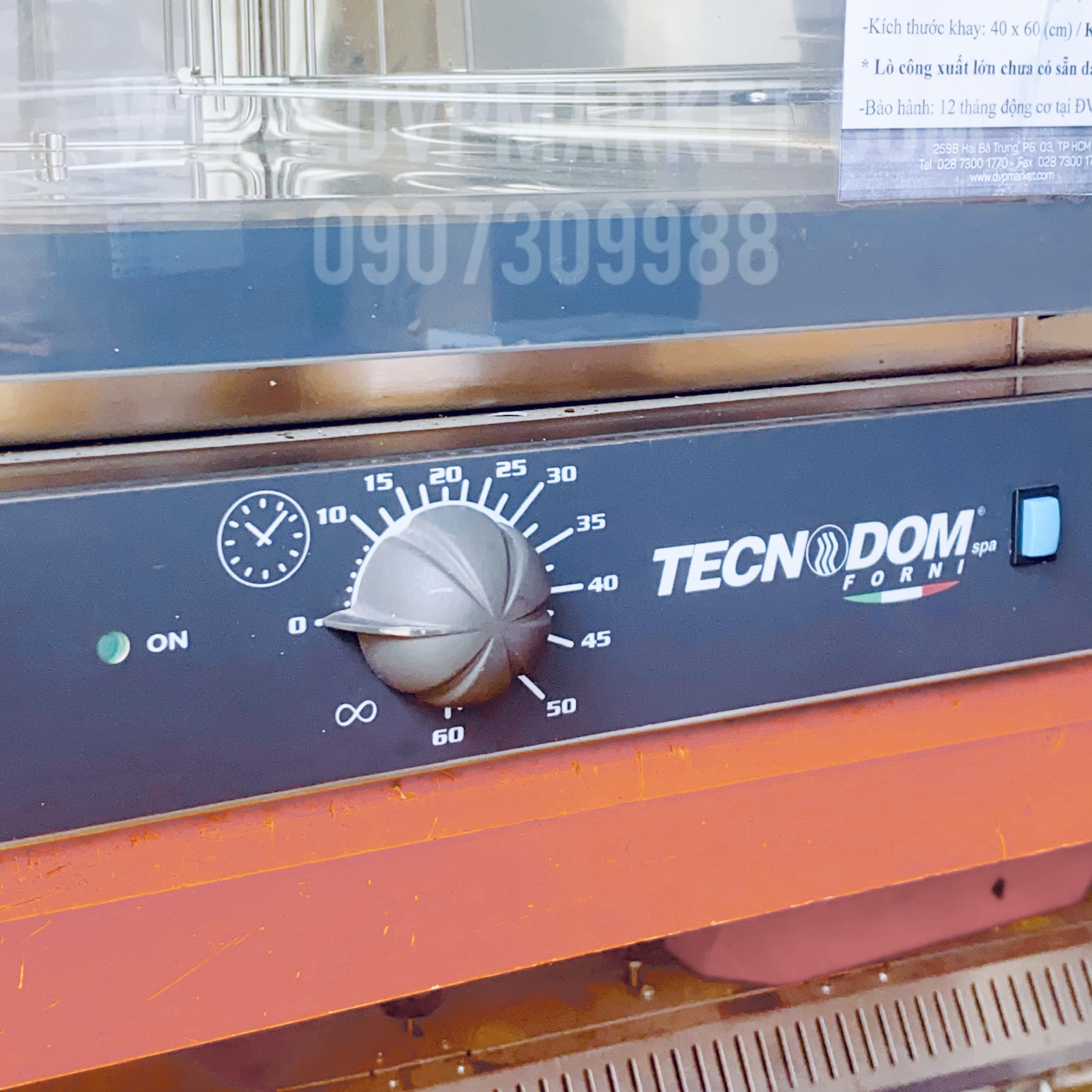 Lò nướng đối lưu xoay chiều Nerone 600 Plus Steam H20 (1PH, 4 khay) - Cơ