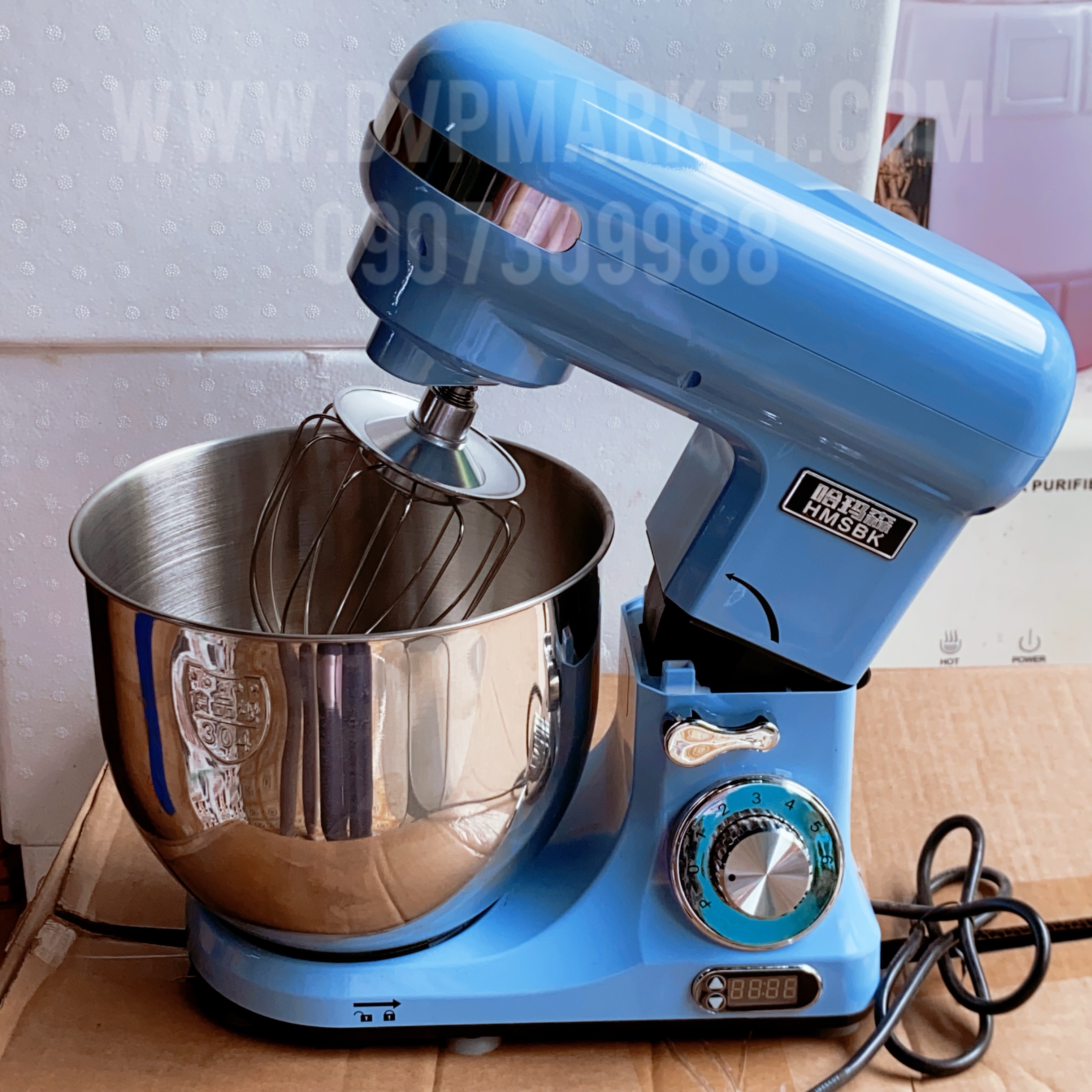 Máy trộn bột đa năng HMSBK H50 600W 5L – Xanh