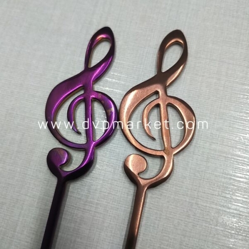 Muỗng cafe hình nốt nhạc 304 nhiều màu