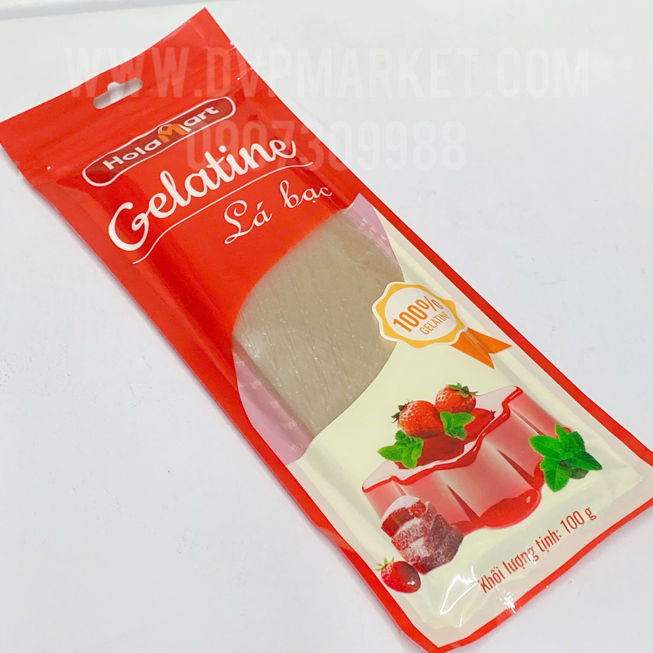 Lá gelatine Holamart 100g