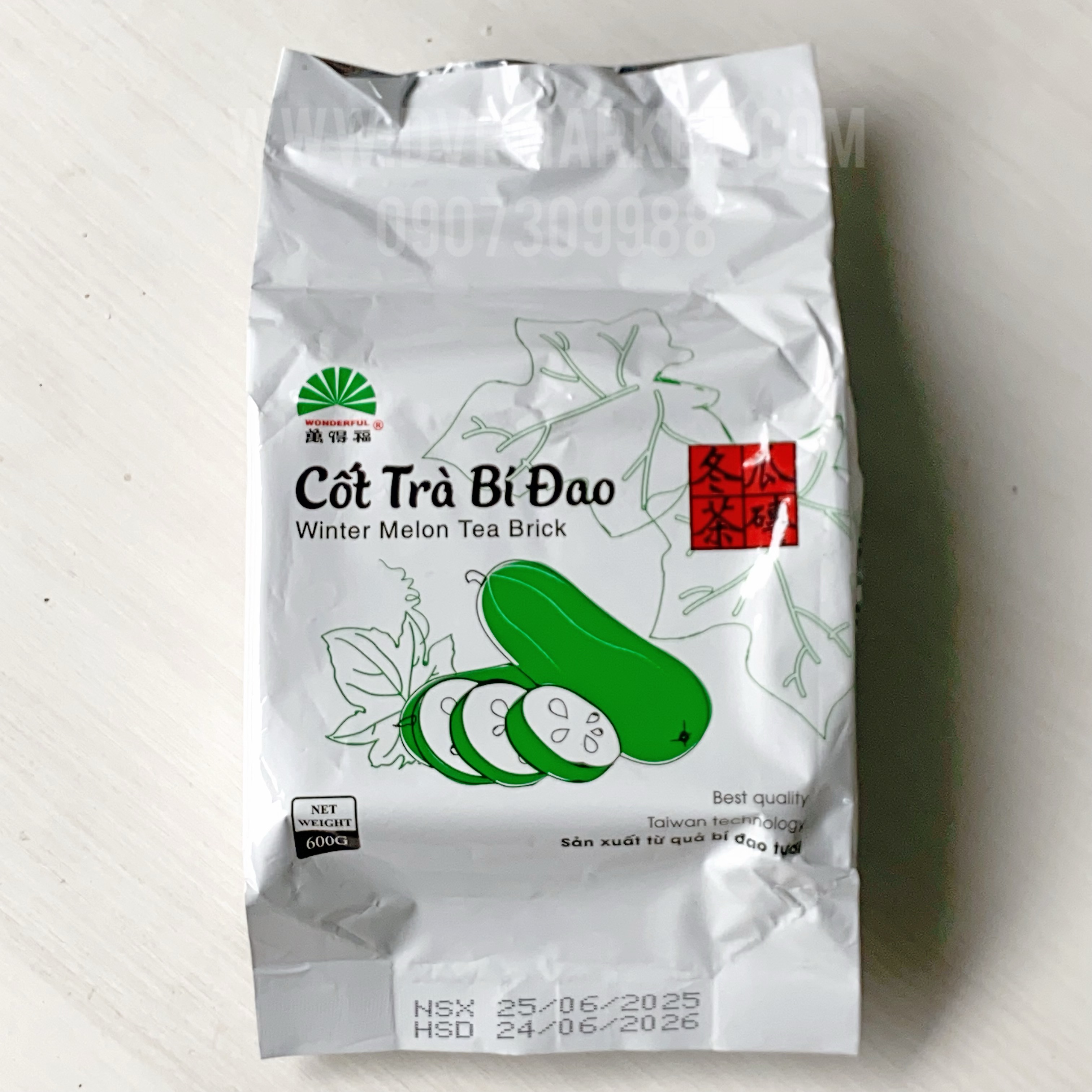 Wonderful - Cốt trà bí đao (600g)