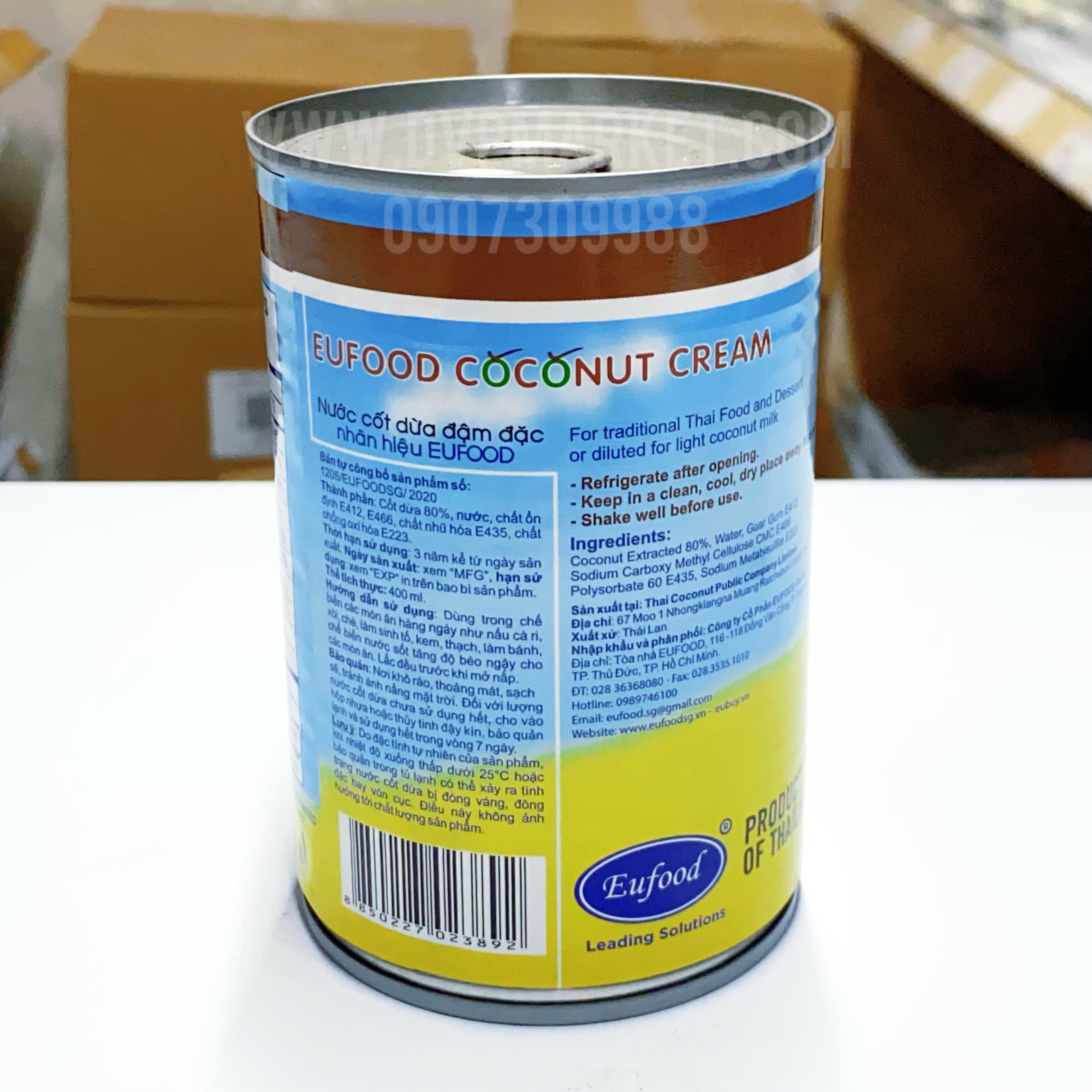 Nước cốt dừa xiêm Eufood 400ml