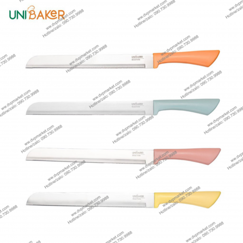 Unibaker - Dao Cắt Bánh Răng Cưa 10 inch - MB830 ( vàng-xanh-hồng-cam )